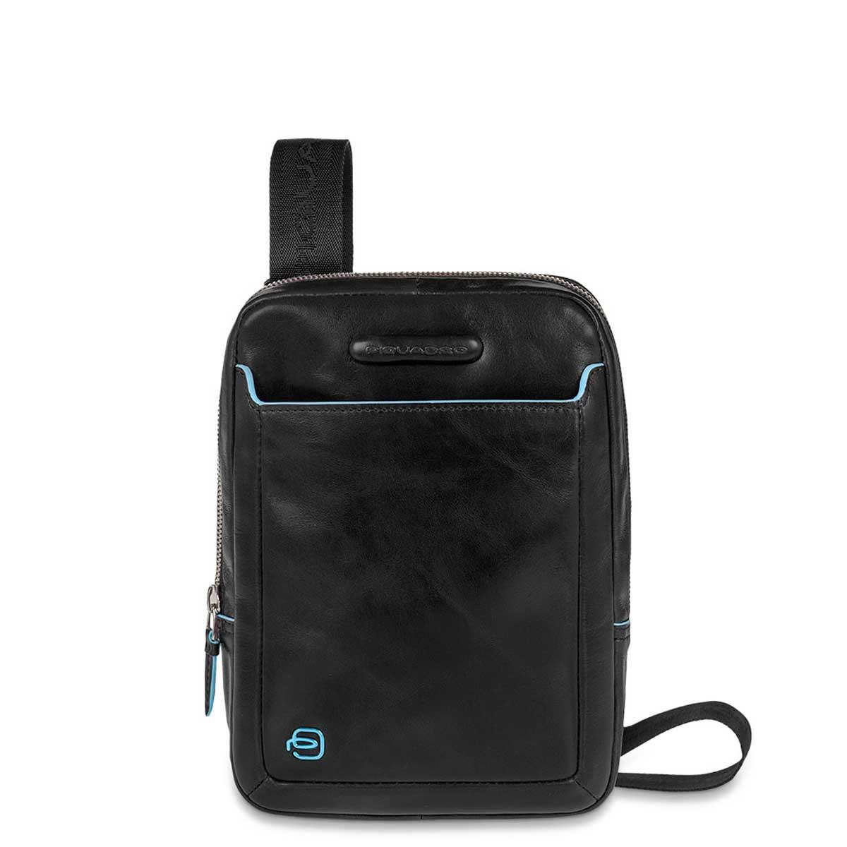 PIQUADRO BLUE SQUARE TRACOLLA PELLE