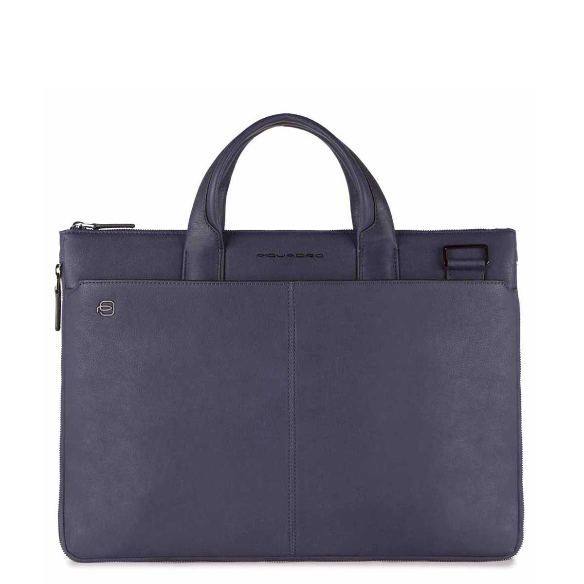 PIQUADRO BLACK SQUARE CARTELLA IN PELLE