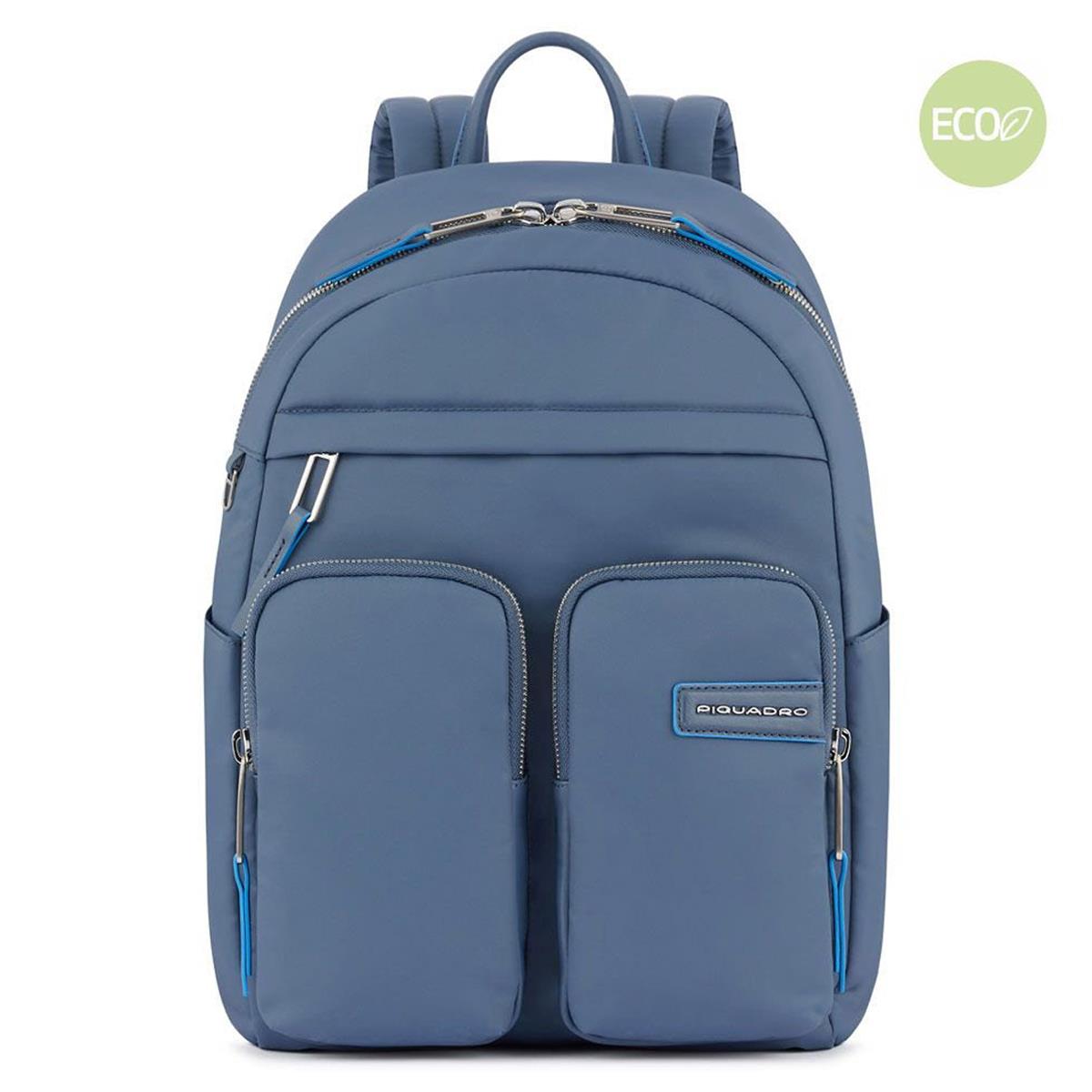 PIQUADRO ZAINO PORTA PC 14'' IN TESSUTO RICICLATO