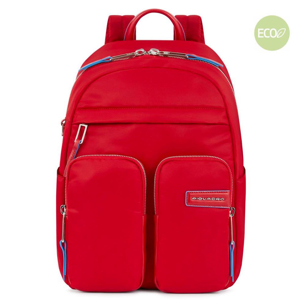 PIQUADRO ZAINO PORTA PC 14'' IN TESSUTO RICICLATO