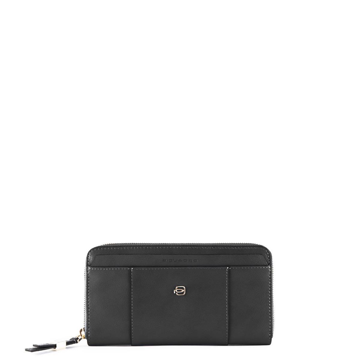 PIQUADRO PORTAFOGLI 4 SOFFIETTI CON ZIP