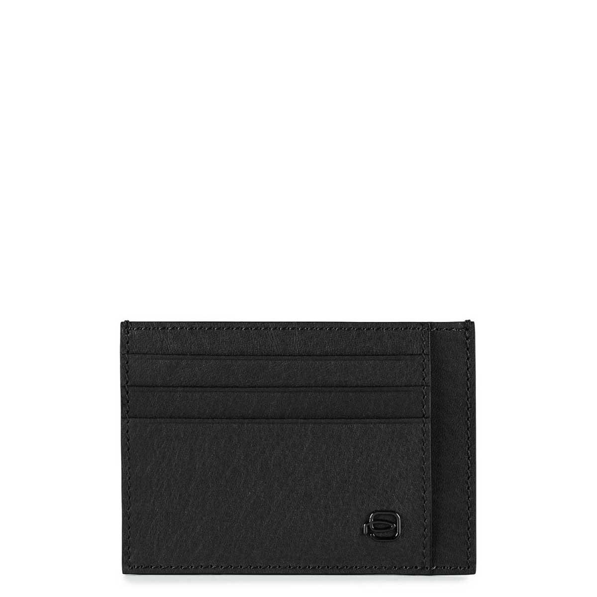 PIQUADRO BUSTINA PORTACARTE BLACK SQUARE