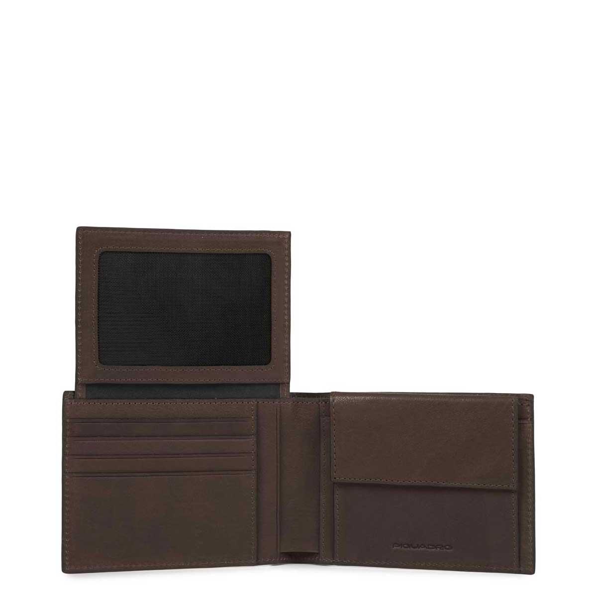 PIQUADRO BLACK SQUARE PORTAFOGLI COMPLETO