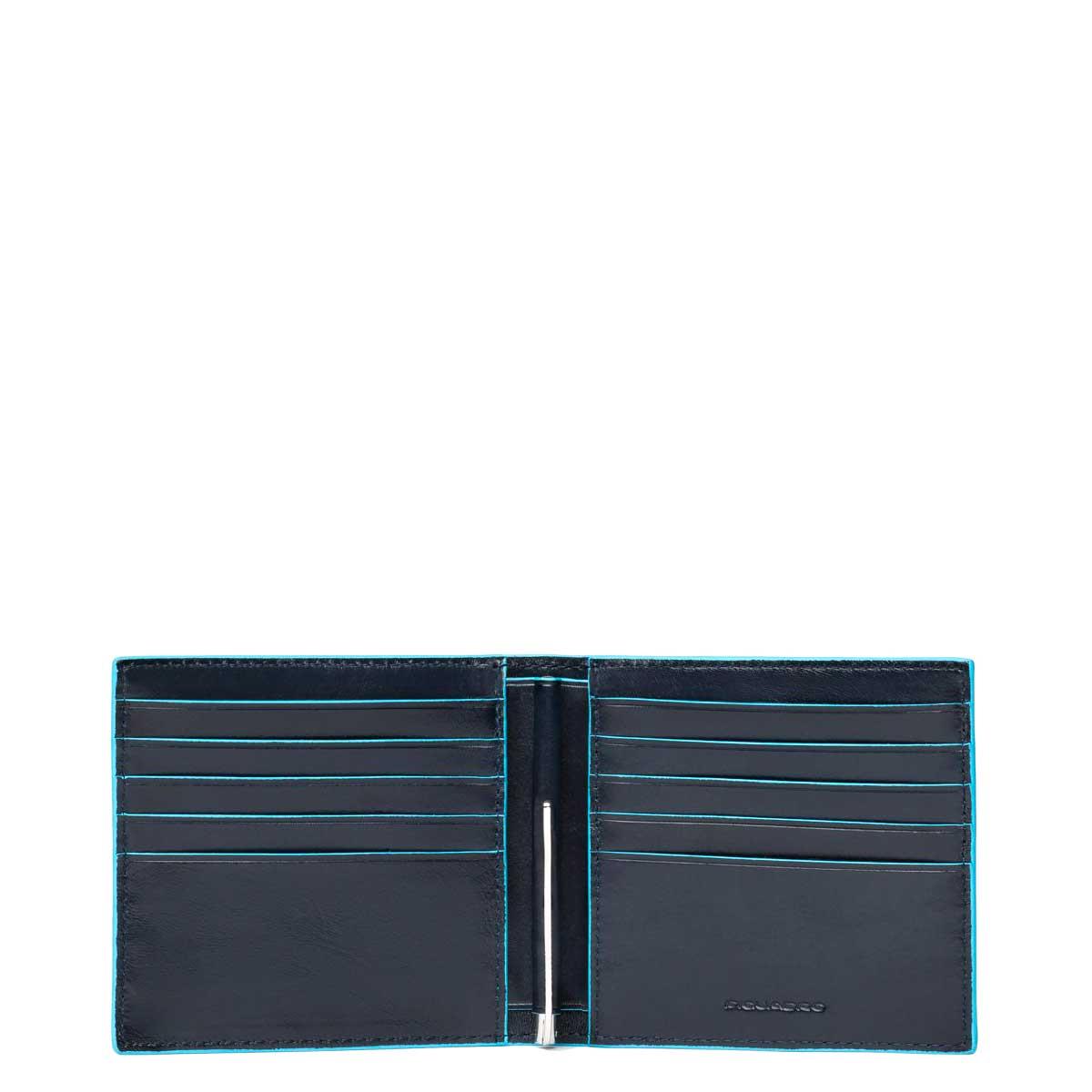 PIQUADRO BLUE SQUARE PORTAFOGLI PELLE