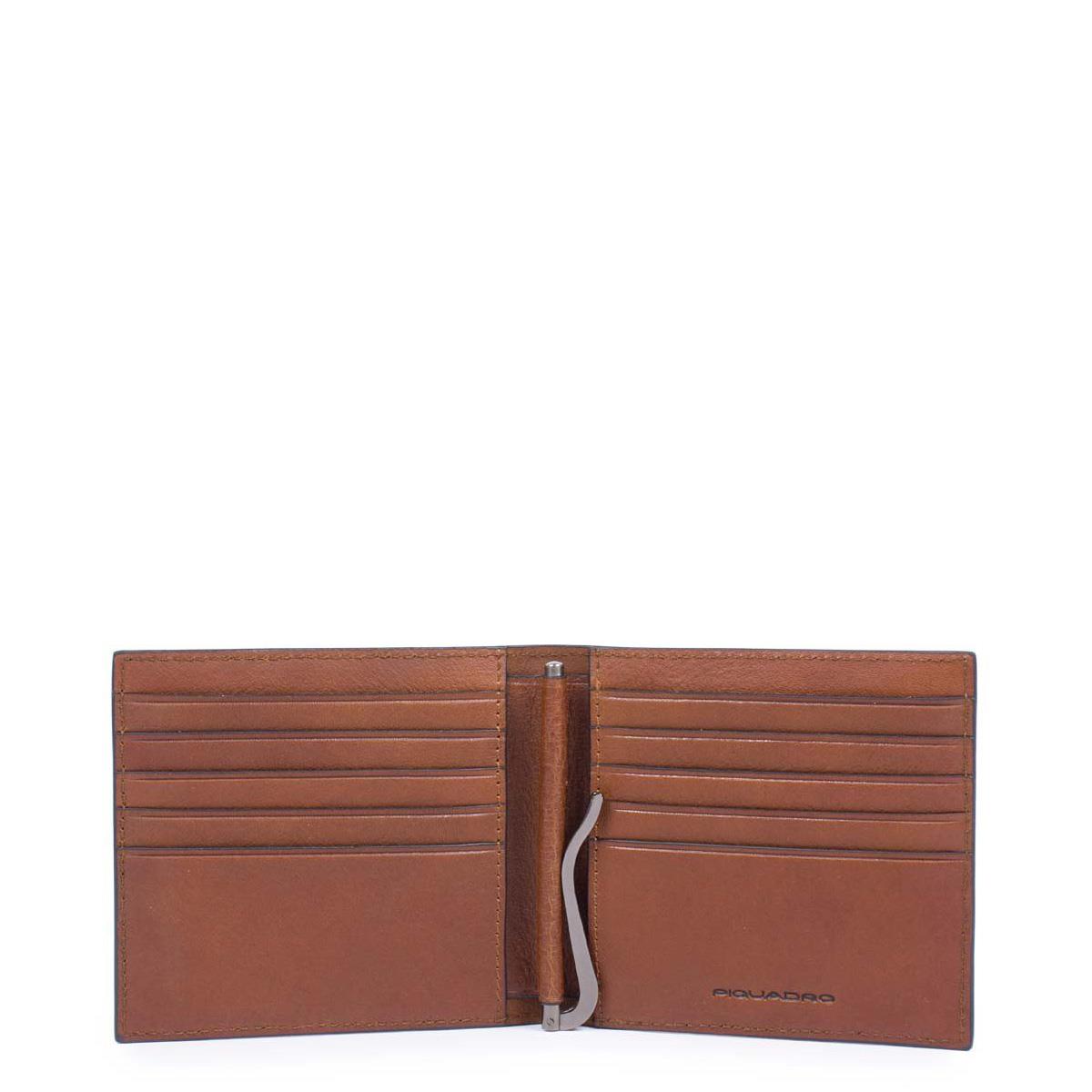 PIQUADRO BLACK SQUARE PORTAFOGLI PORTA DOLLARI