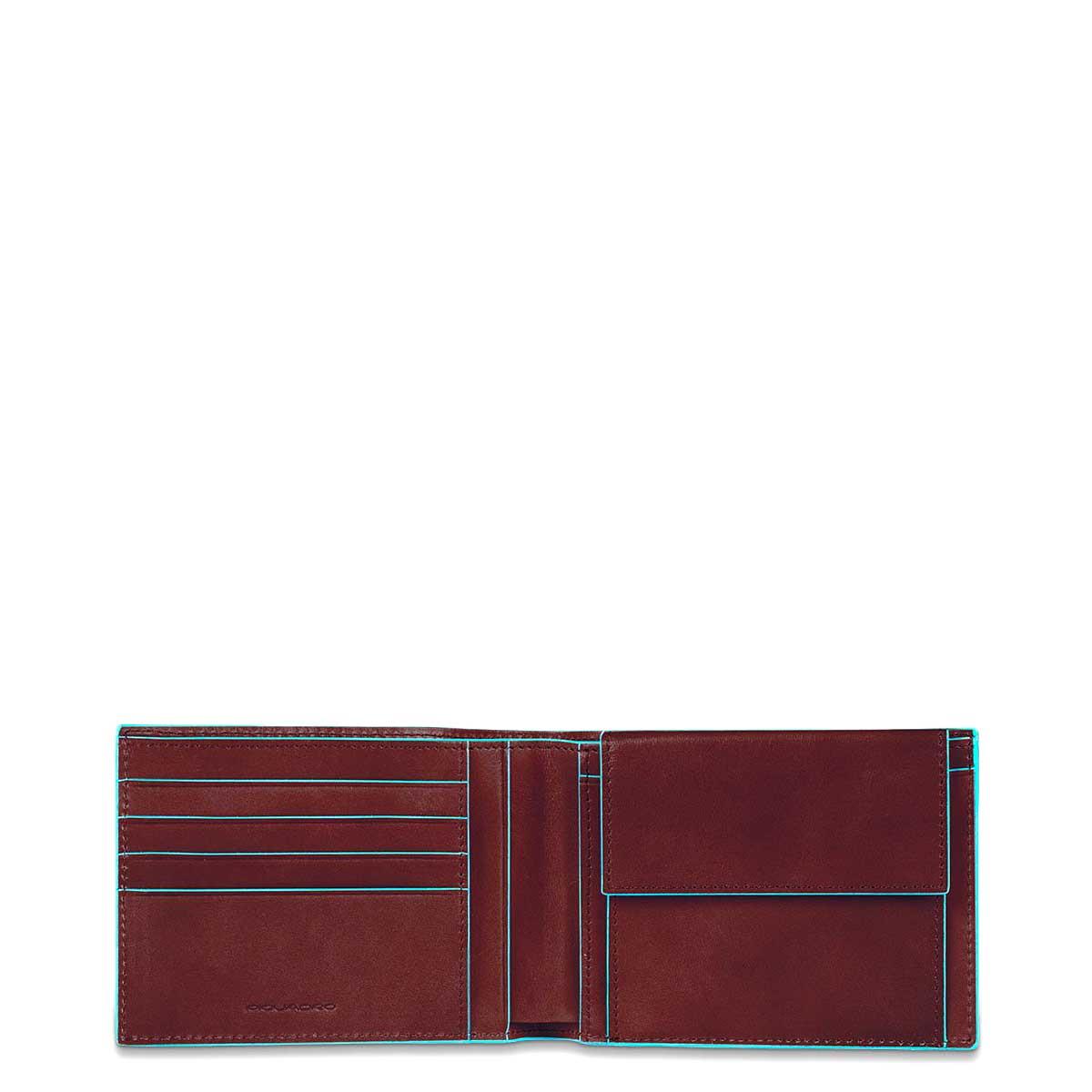 PIQUADRO BLUE SQUARE PORTAFOGLI CON PORTAMONETE