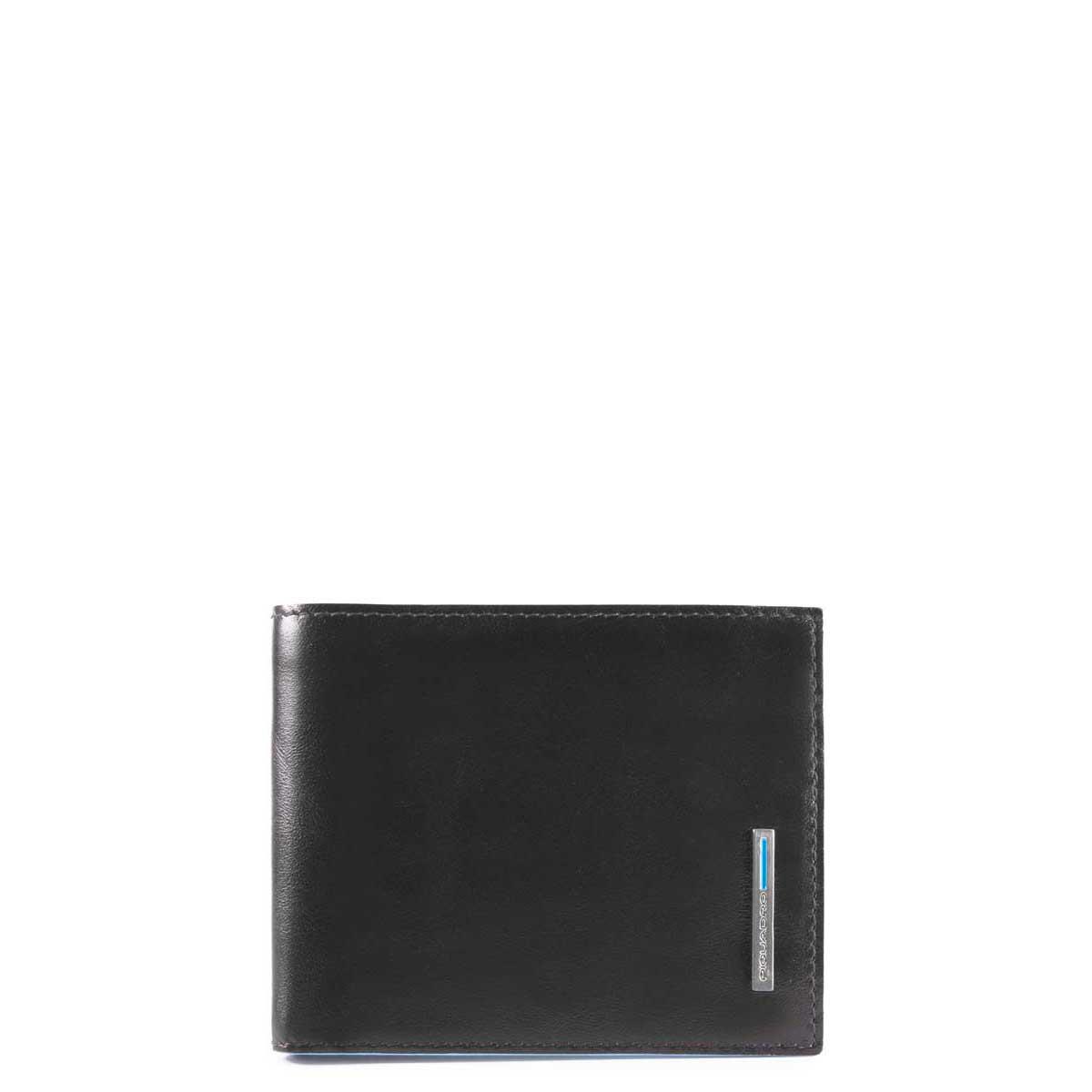 PIQUADRO PORTAFOGLI PORTAMONETE BLUE SQUARE