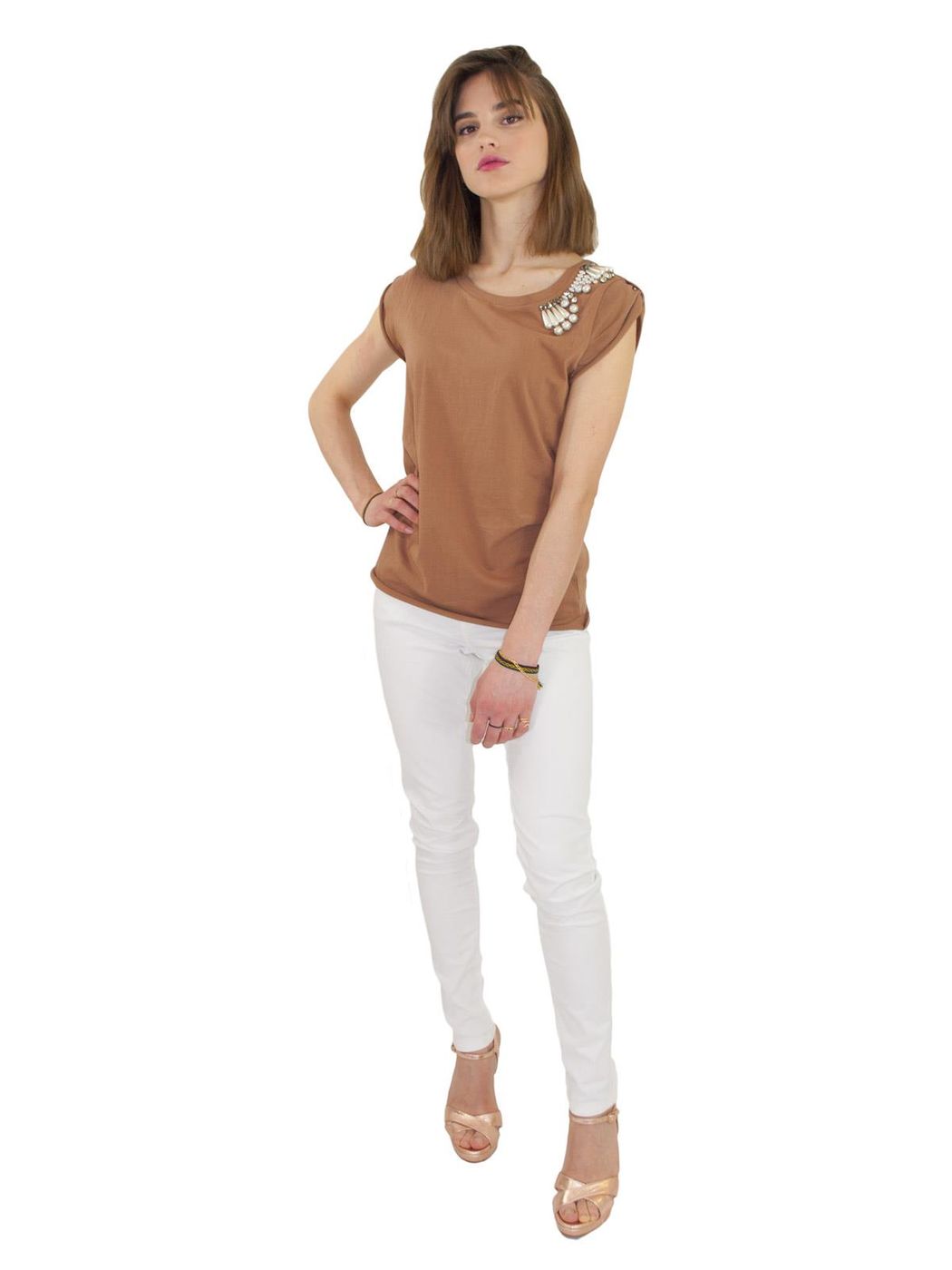 RELISH PANTALONE FLOORA PUSH UP IN COTONE