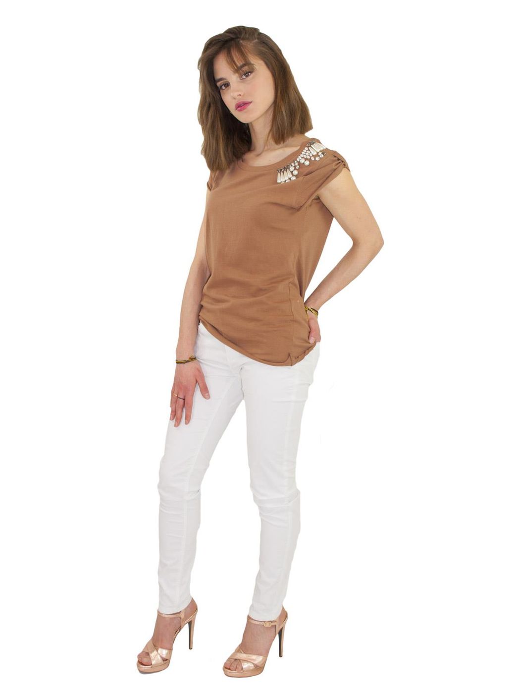 RELISH PANTALONE FLOORA PUSH UP IN COTONE