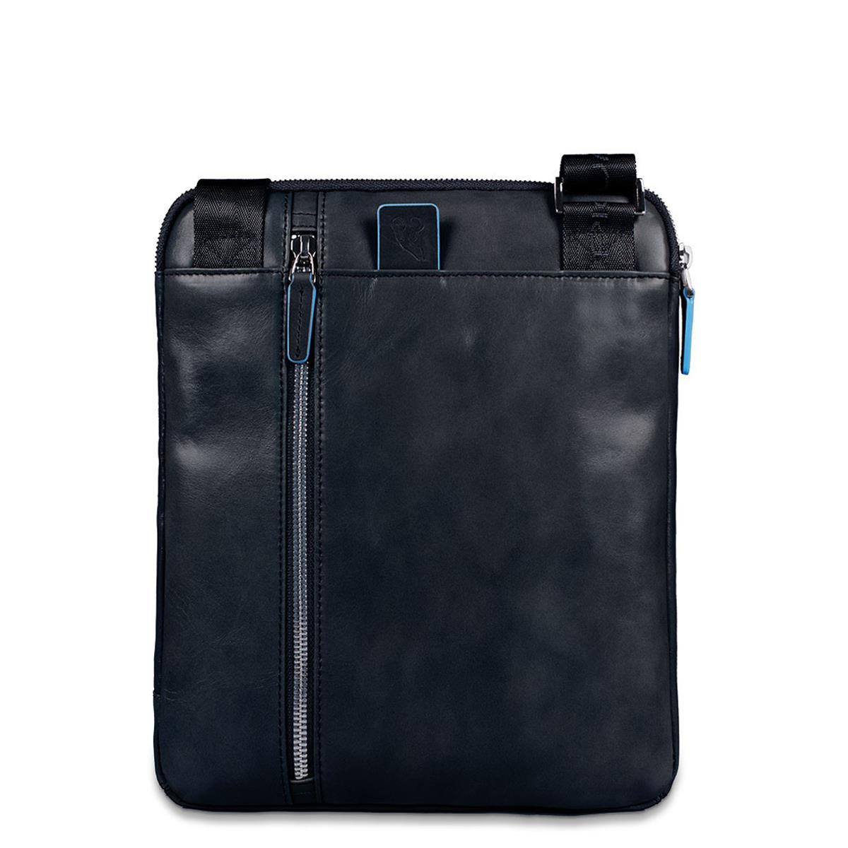 PIQUADRO BLUE SQUARE TRACOLLA PELLE
