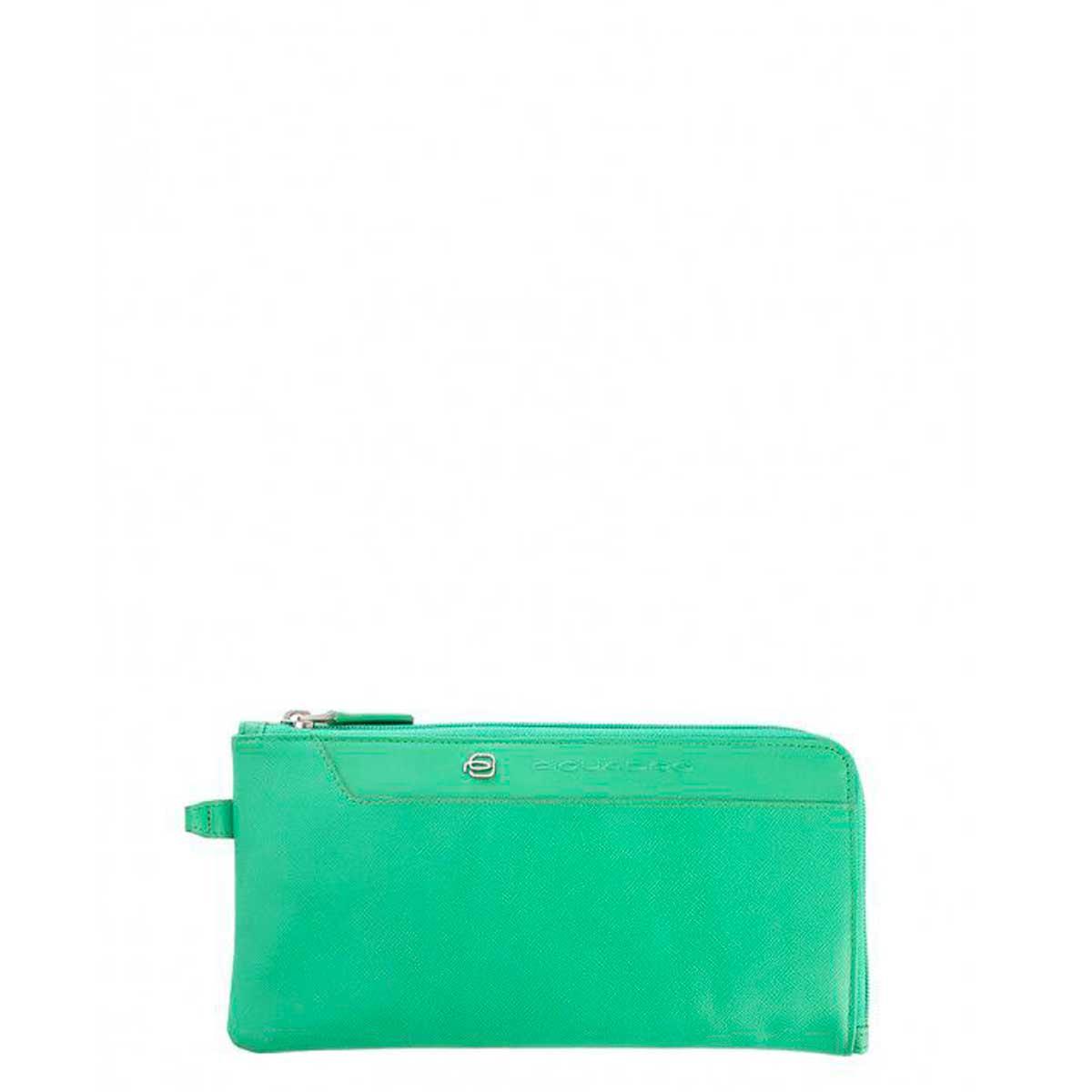 PIQUADRO POCHETTE PELLE CRAYON
