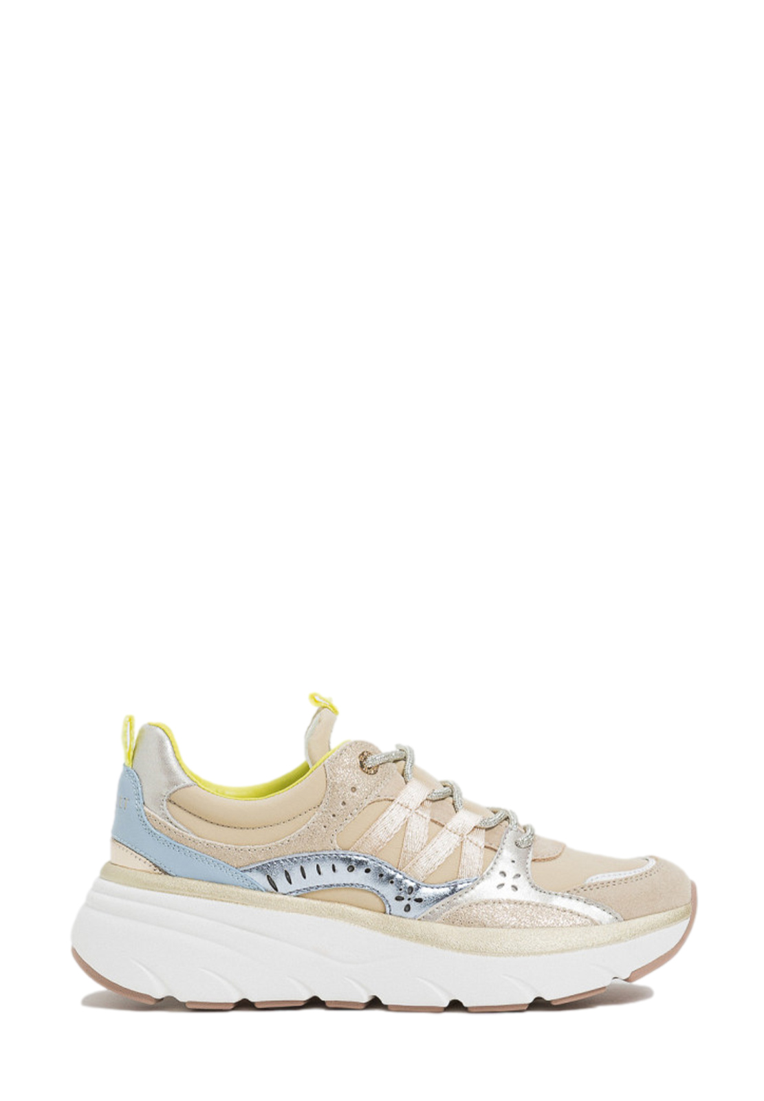 TWINSET SNEAKERS RUNNING IN PELLE E RETE