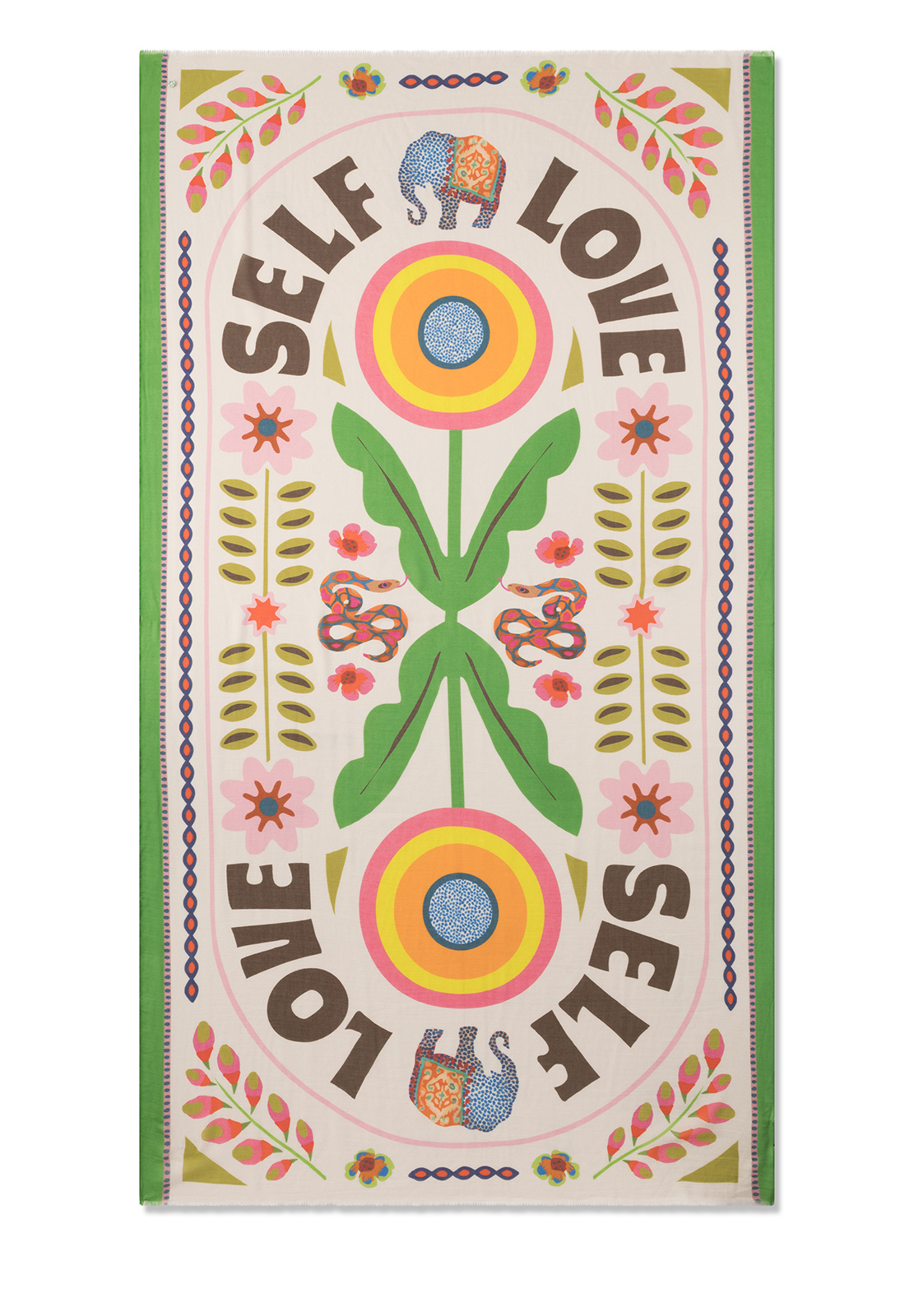 CODELLO SCIARPA STAMPA SELF LOVE 100X180CM