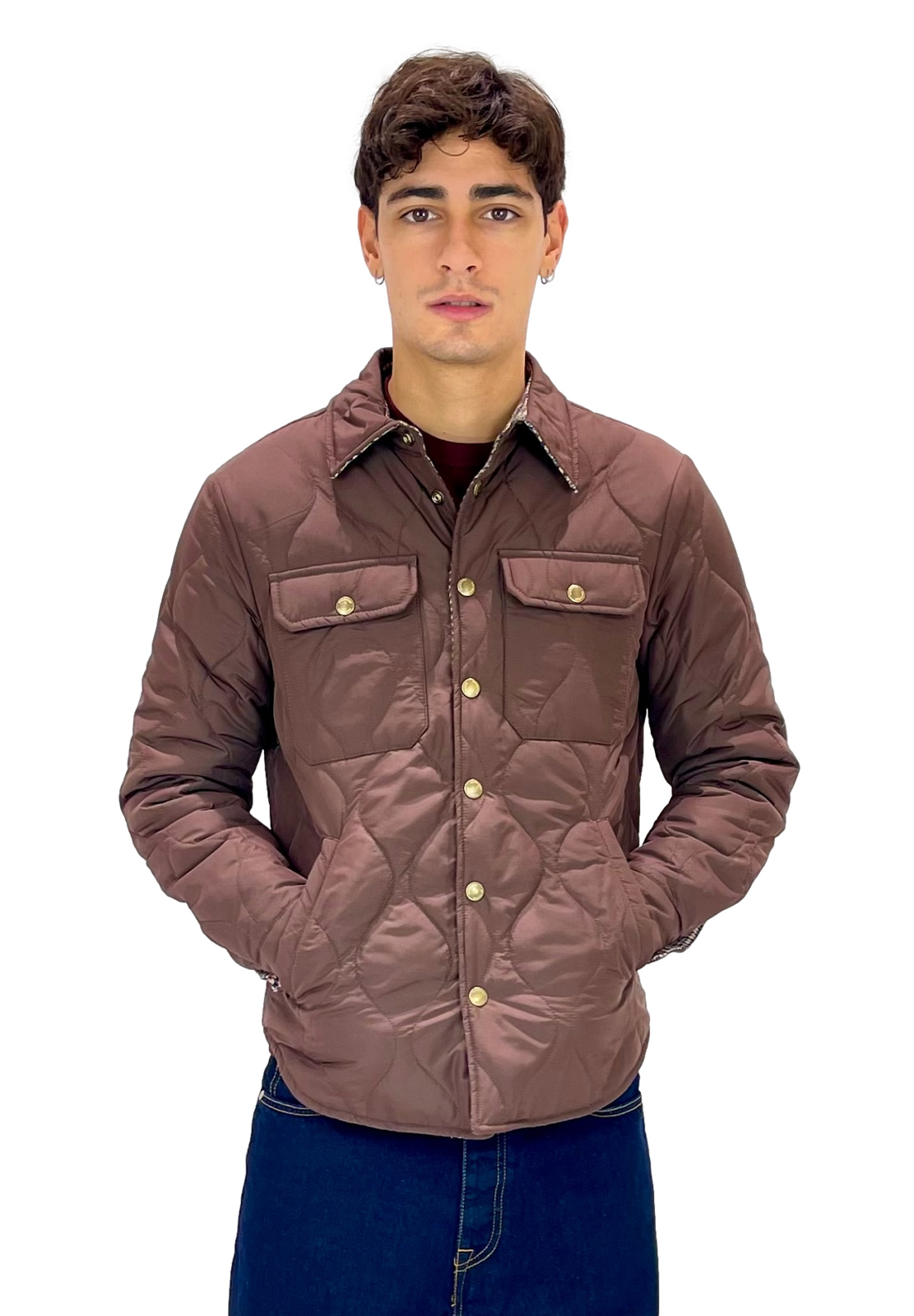 OVERIVER OVERSHIRT TRAPUNTATA REVERSIBILE WARRIORS