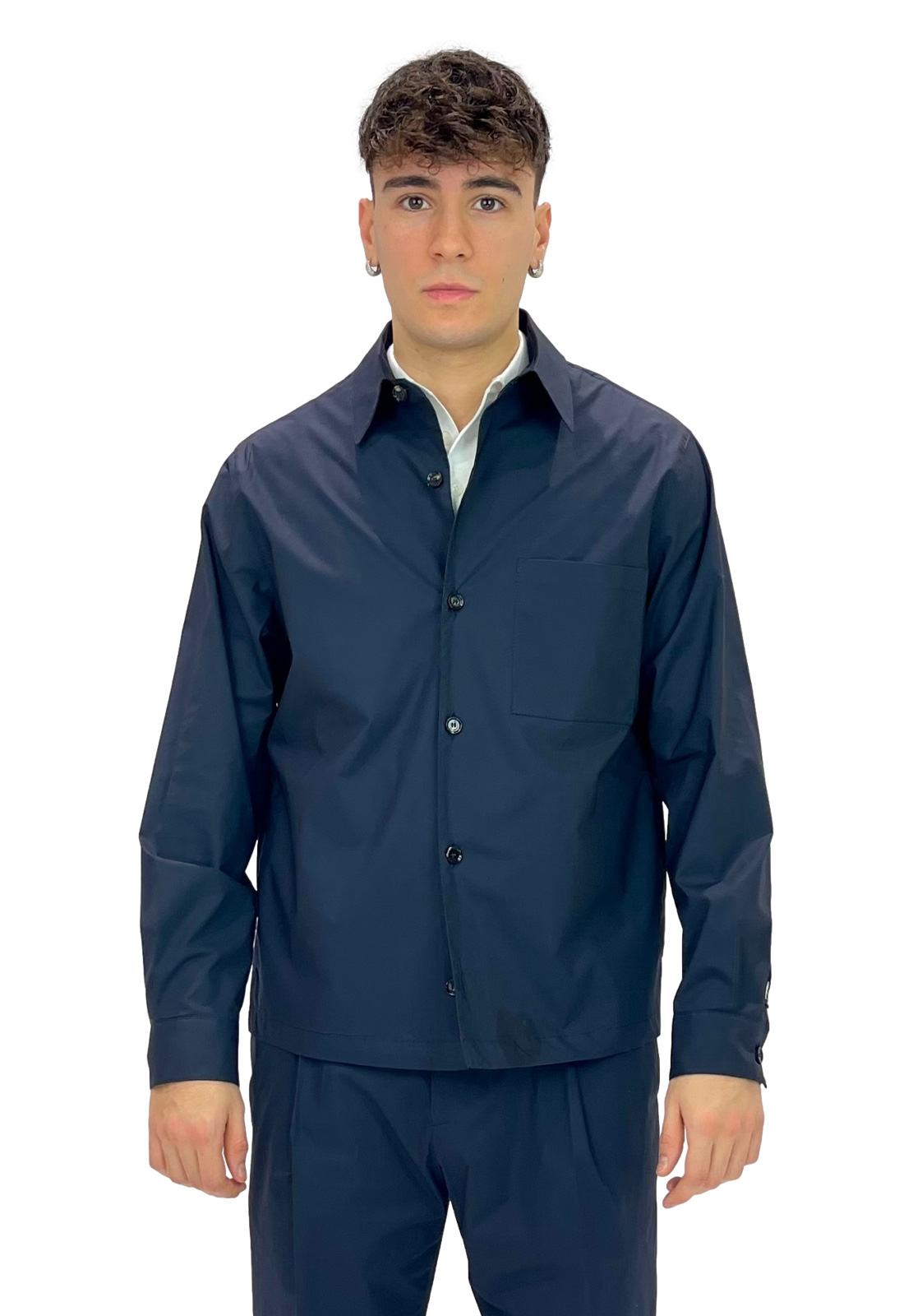 BE ABLE OVERSHIRT LEROY IN MISTO COTONE