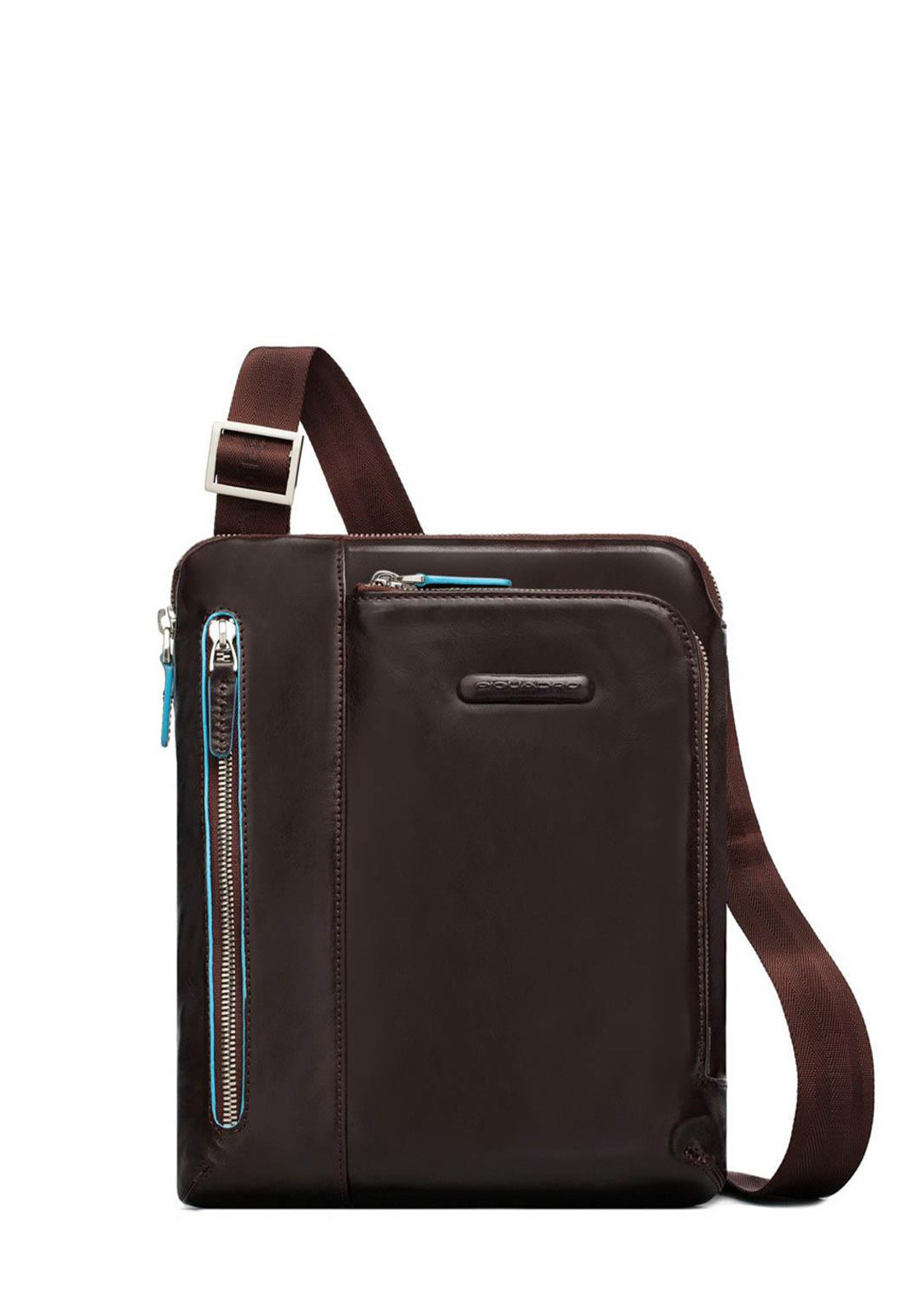PIQUADRO BLUE SQUARE TRACOLLA PELLE