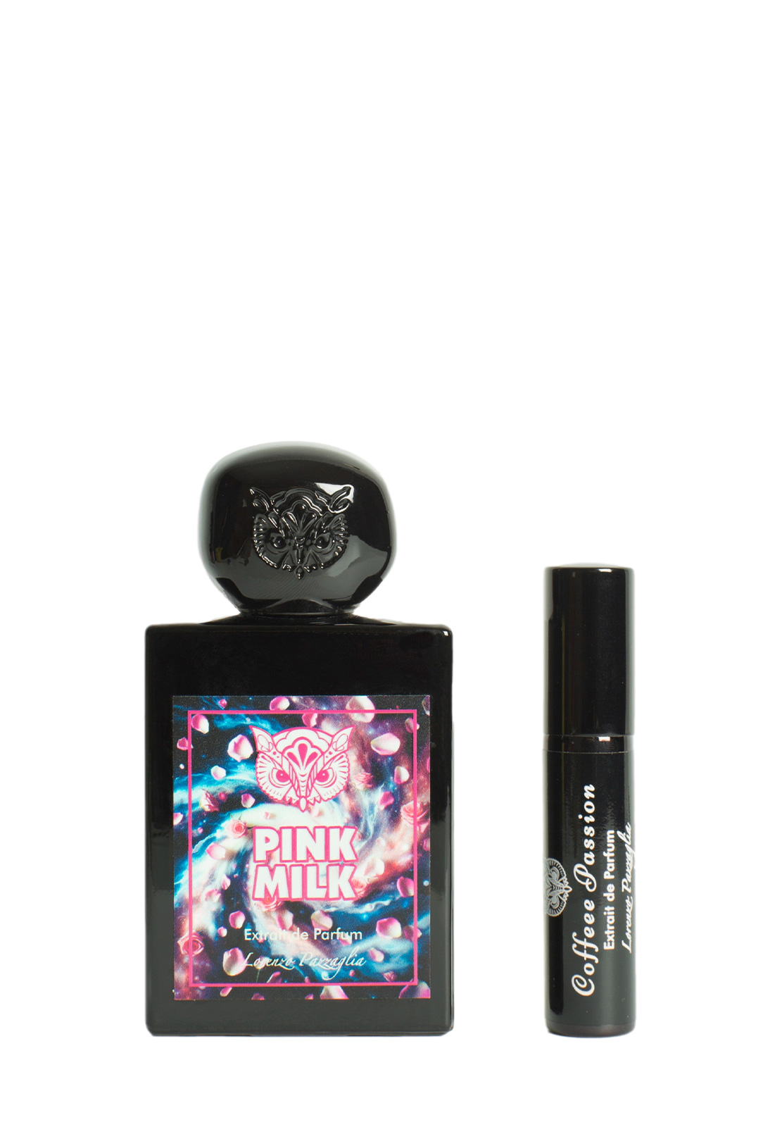 LORENZO PAZZAGLIA BOX PINK MILK EXTRAIT DE PARFUM 50ML + COFFEE PASSION 10ML
