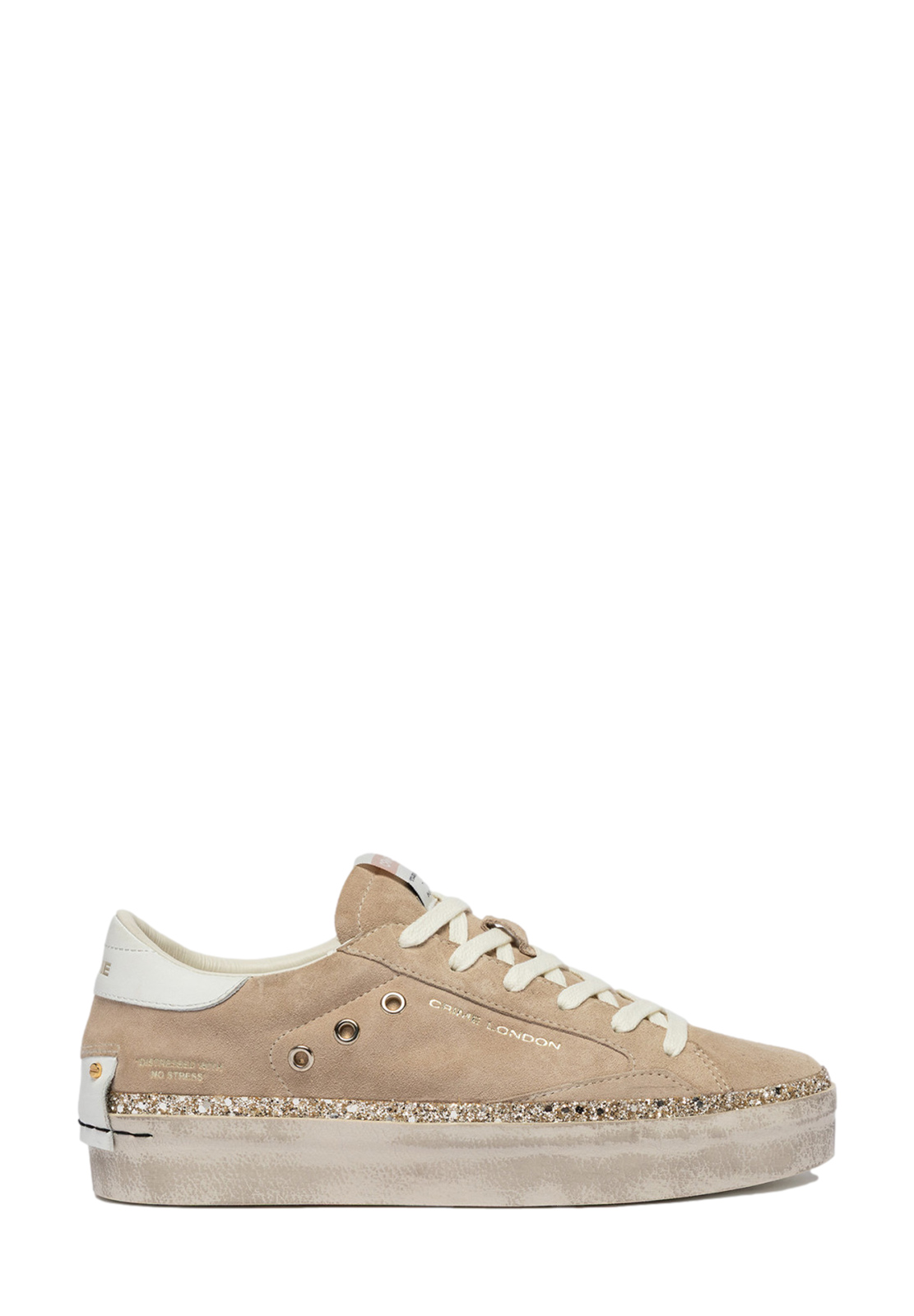 CRIME LONDON SNEAKERS DISTRESSED PLATFORM