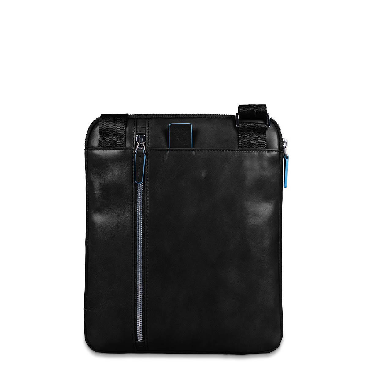 PIQUADRO BLUE SQUARE TRACOLLA PELLE