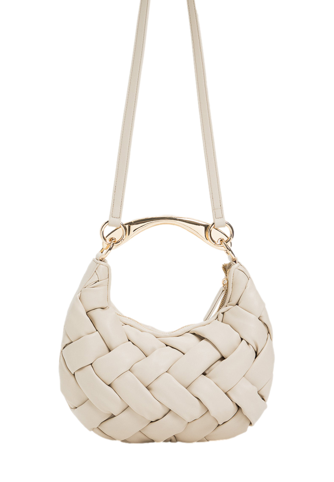 TWINSET BORSA CROISSANT INTRECCIATA