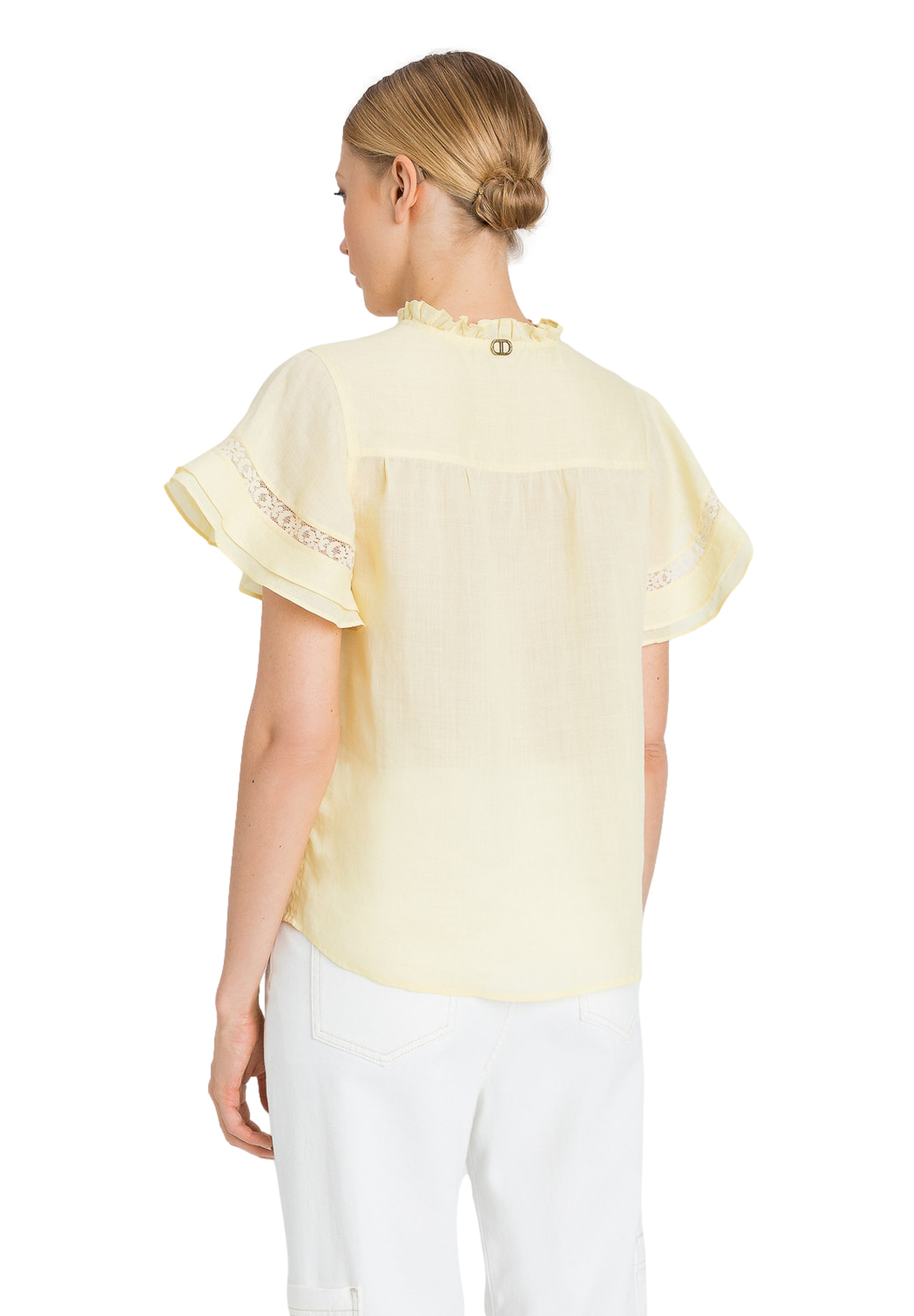 TWINSET CAMICIA CON ROUCHES