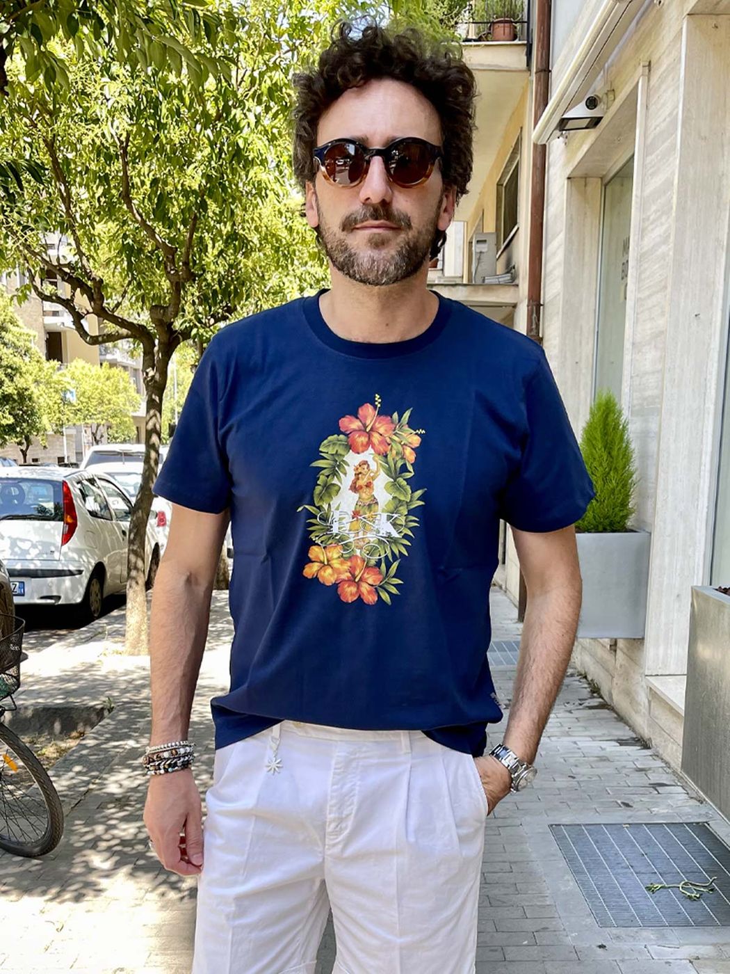 EFFEK T-SHIRT STAMPA HAWAII