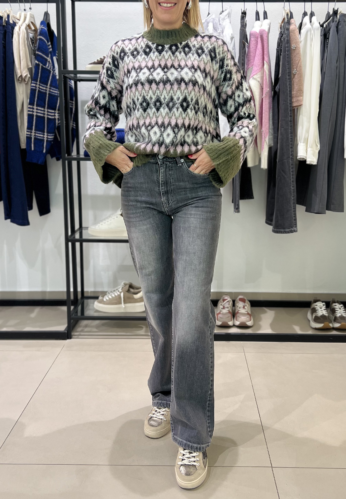 HAVEONE GIROCOLLO JACQUARD