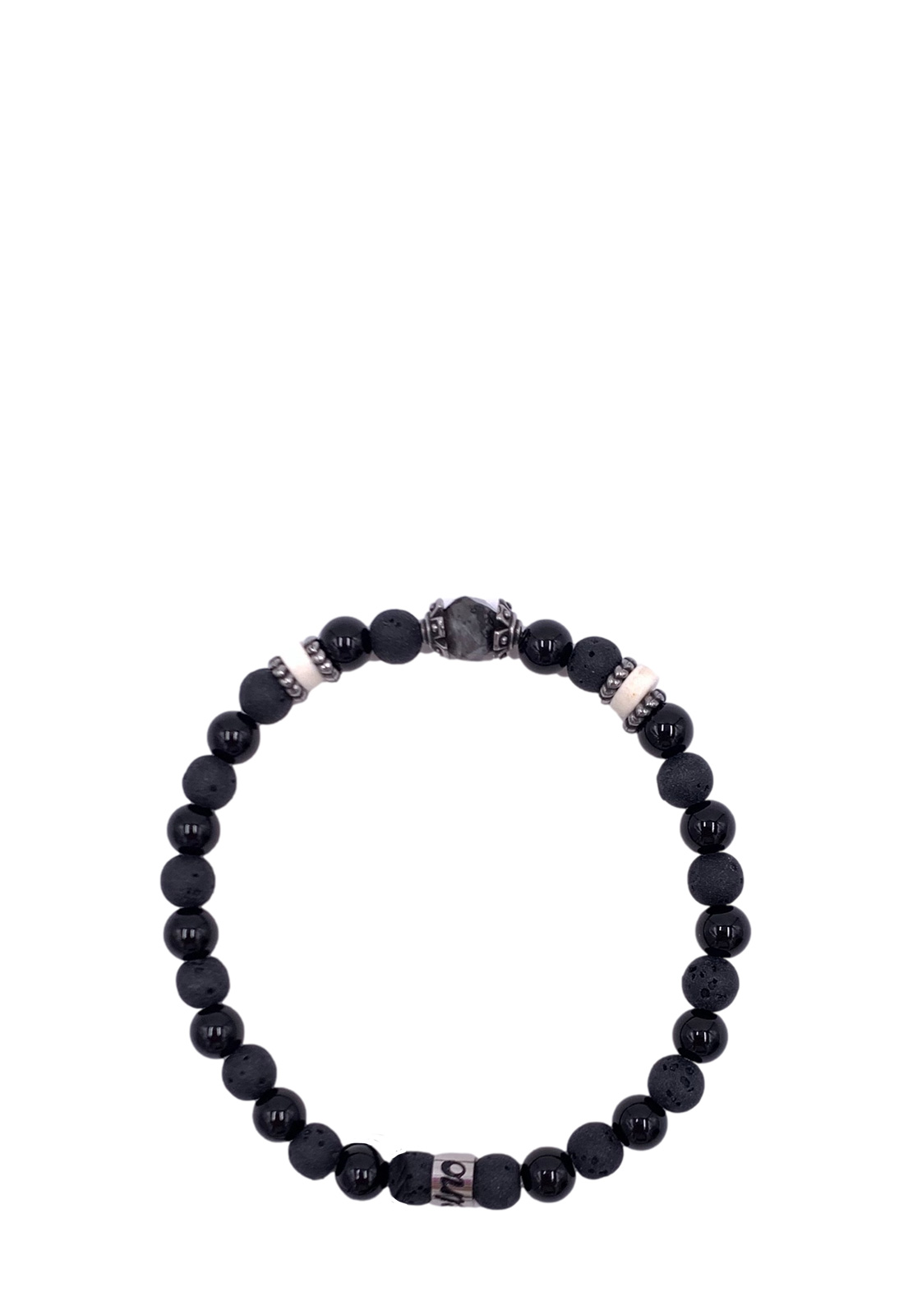 MANCINO BRACCIALE ELASTICO PIETRE NATURALI 6MM