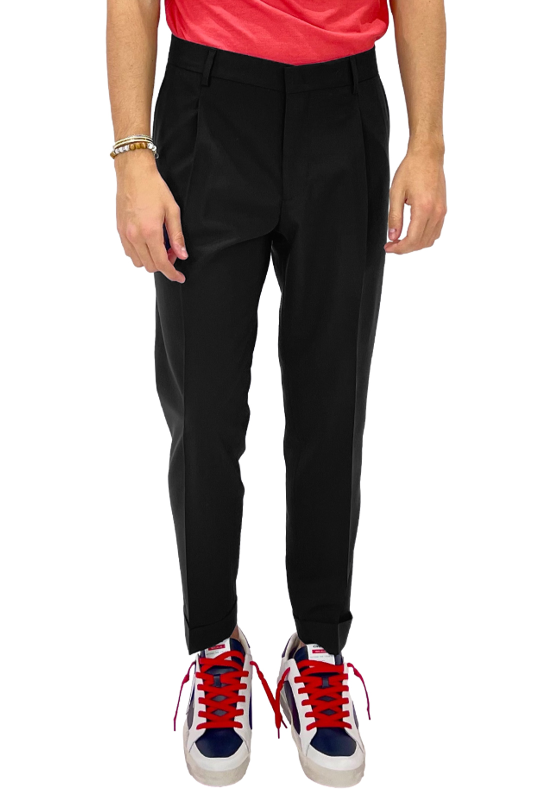 BE ABLE PANTALONI 1 PENCE CON RISVOLTO