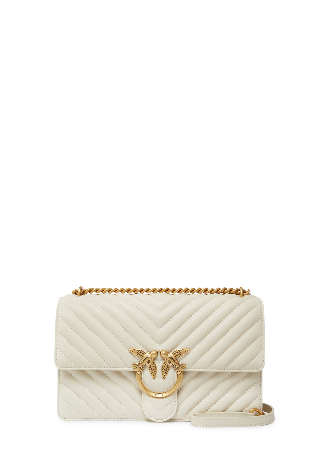 PINKO BORSA LOVE ONE CLASSIC NAPPA CHEVRON