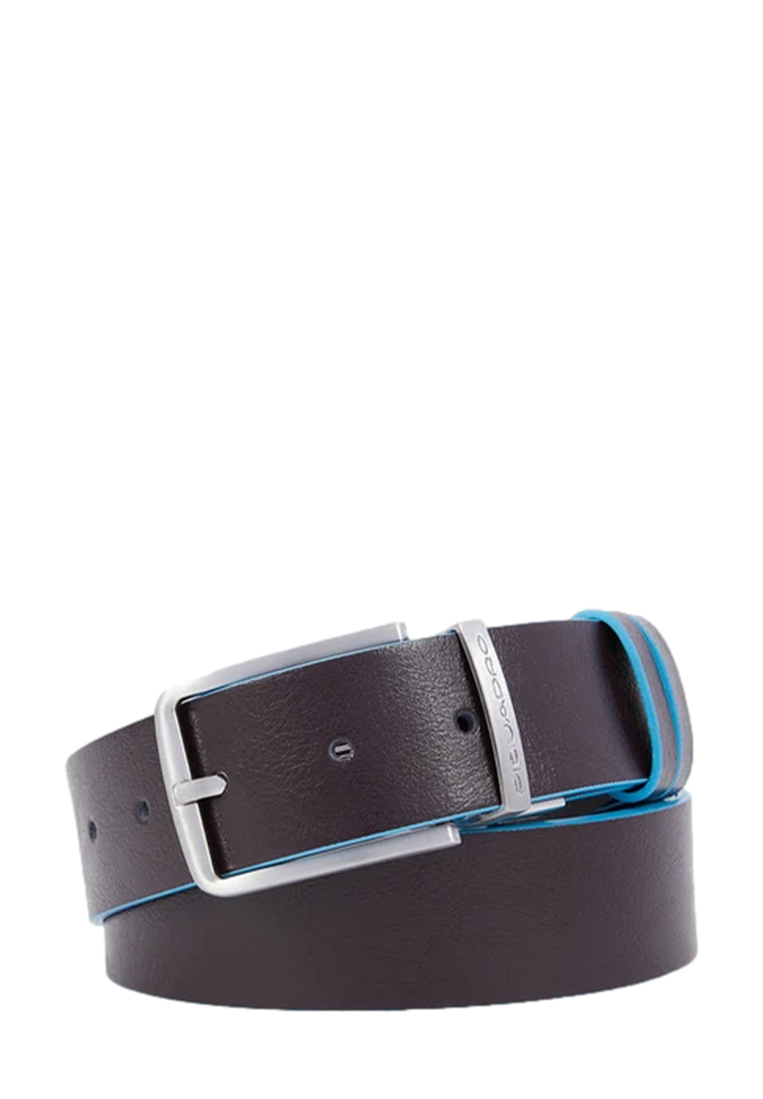 PIQUADRO CINTURA IN PELLE REVERSIBILE BLUE SQUARE
