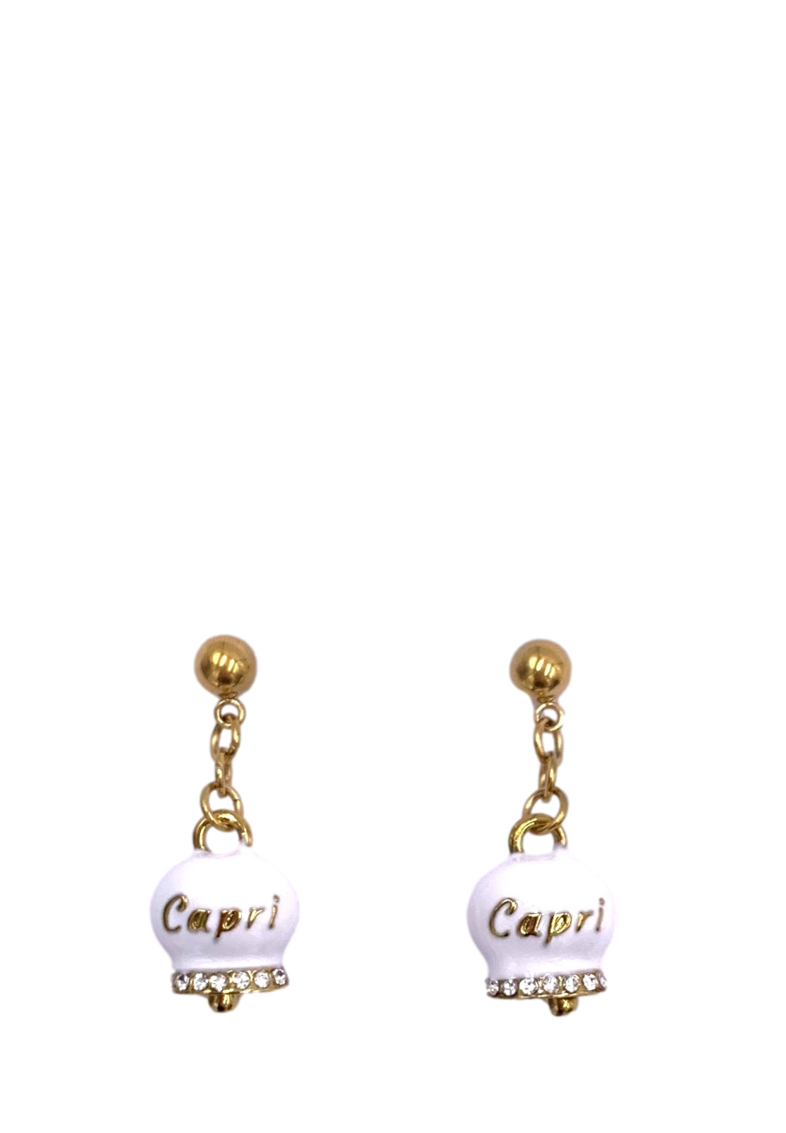 AMO CAPRI PENDENTI CON CAMPANELLA STRASS CAPRI