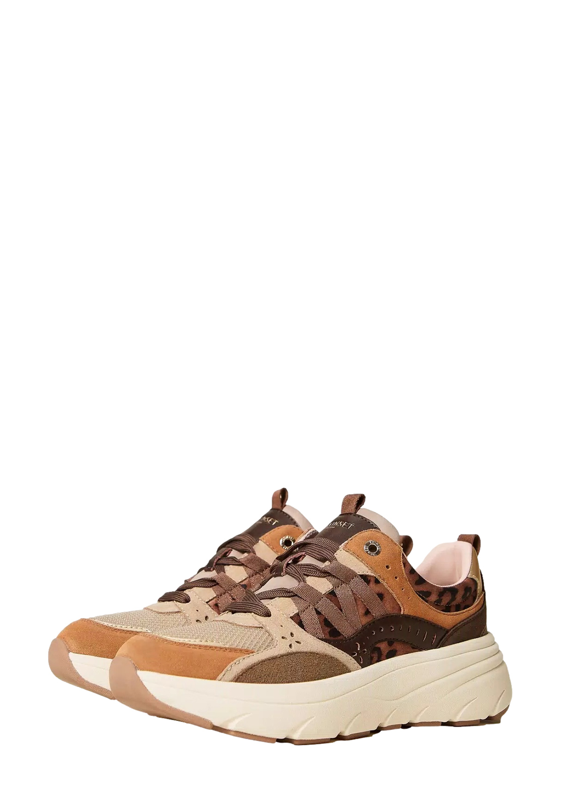 TWINSET SNEAKERS RUNNING IN PELLE