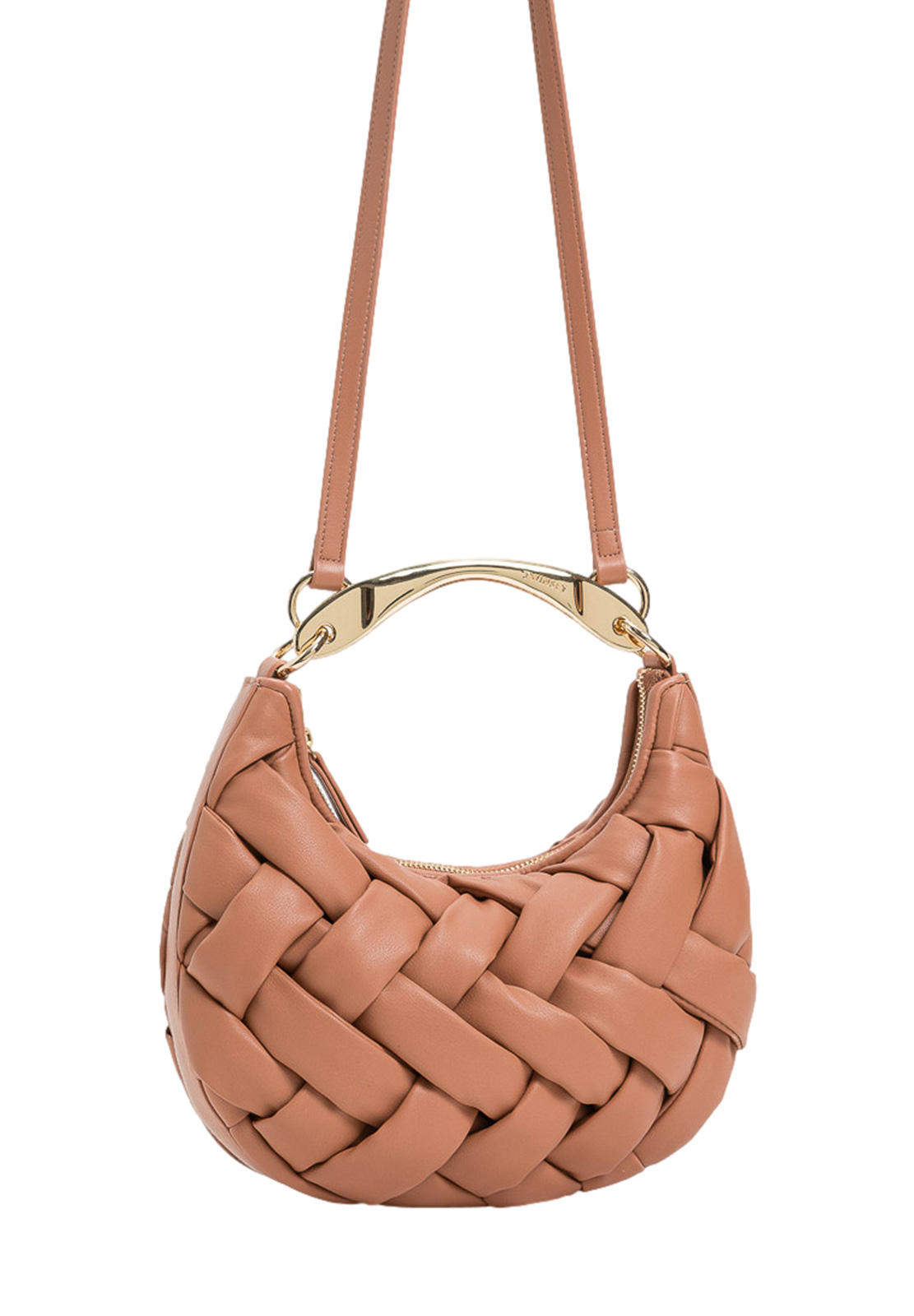 TWINSET BORSA CROISSANT INTRECCIATA