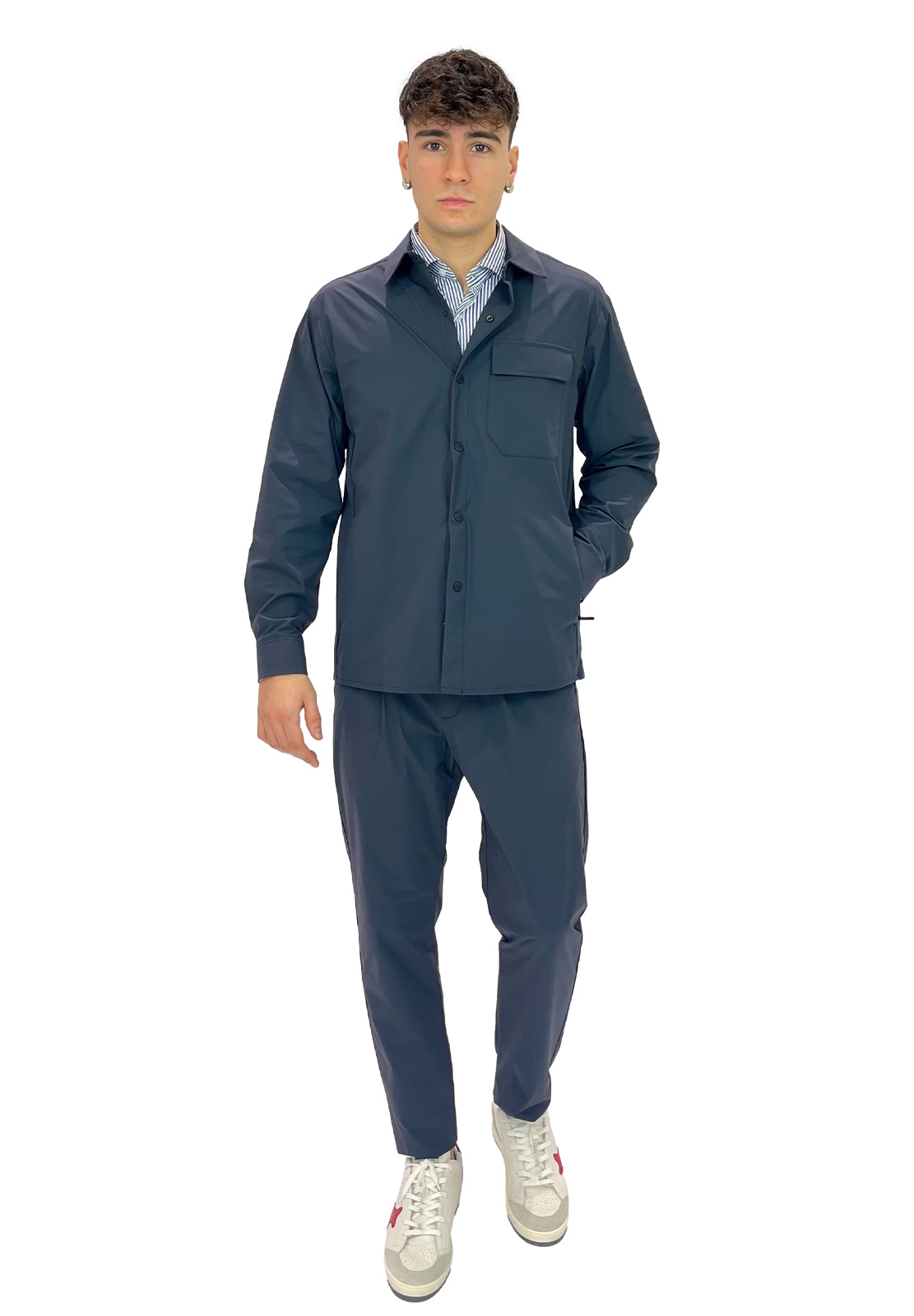 PEOPLE OF SHIBUYA OVERSHIRT MORIOKA IN TESSUTO TECNICO