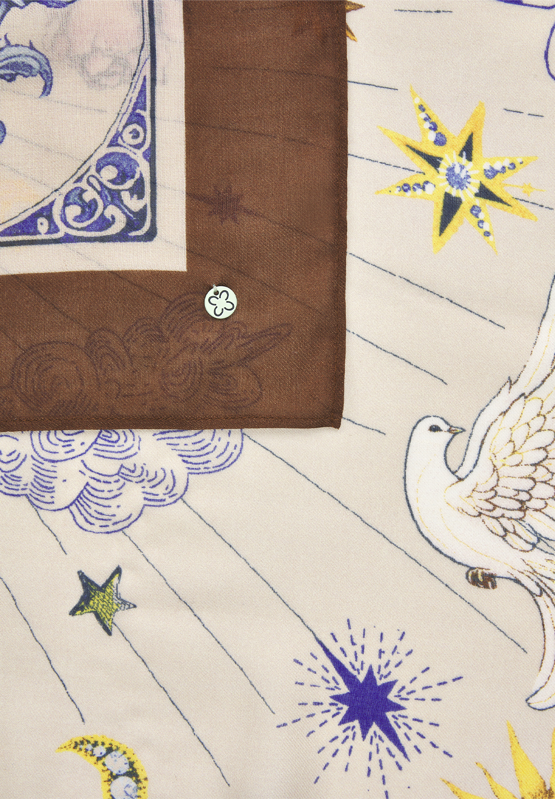 CODELLO SCIARPA STAMPA UNIVERSE 120X120CM