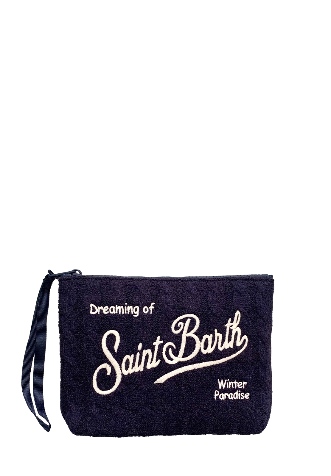 SAINT BARTH POCHETTE ALINE TRICOT BRAID
