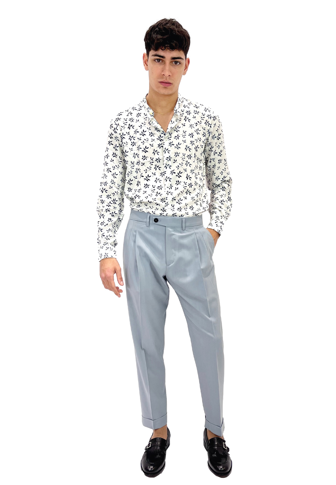 OUTFIT CAMICIA FANTASIA FOGLIE