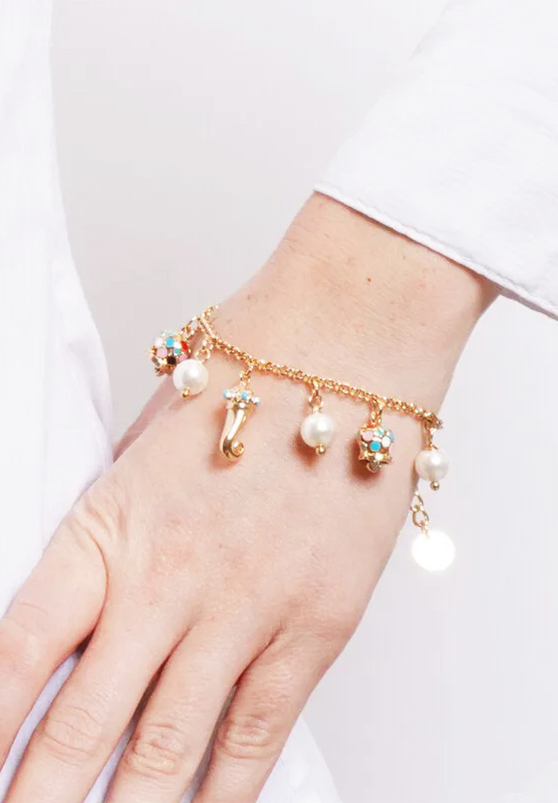 AMO CAPRI BRACCIALE CORNO E CAMPANELLE
