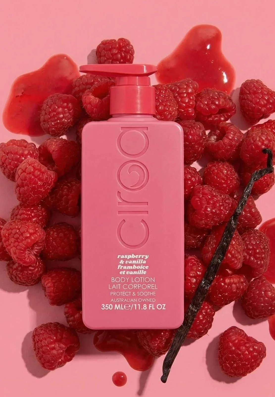 CIROA RASPBERRY & VANILLA BODY LOTION 350ML