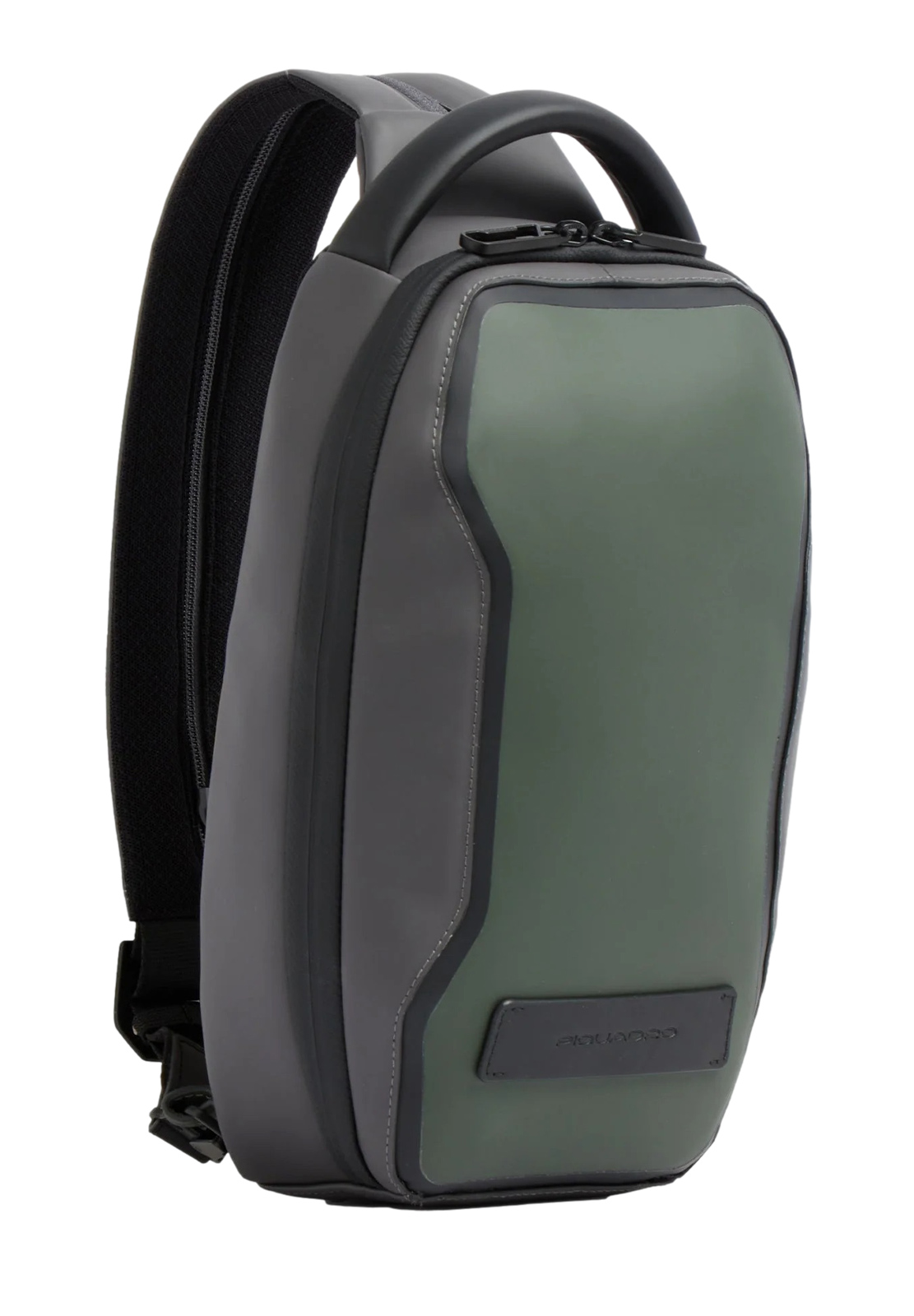 PIQUADRO MONOSPALLA IN TESSUTO GOMMATO
