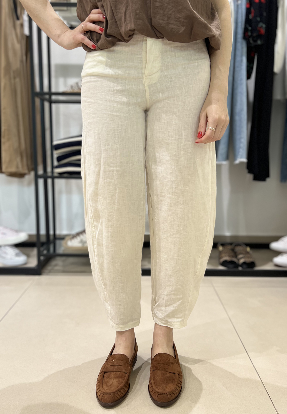 HAVEONE PANTALONE LINO