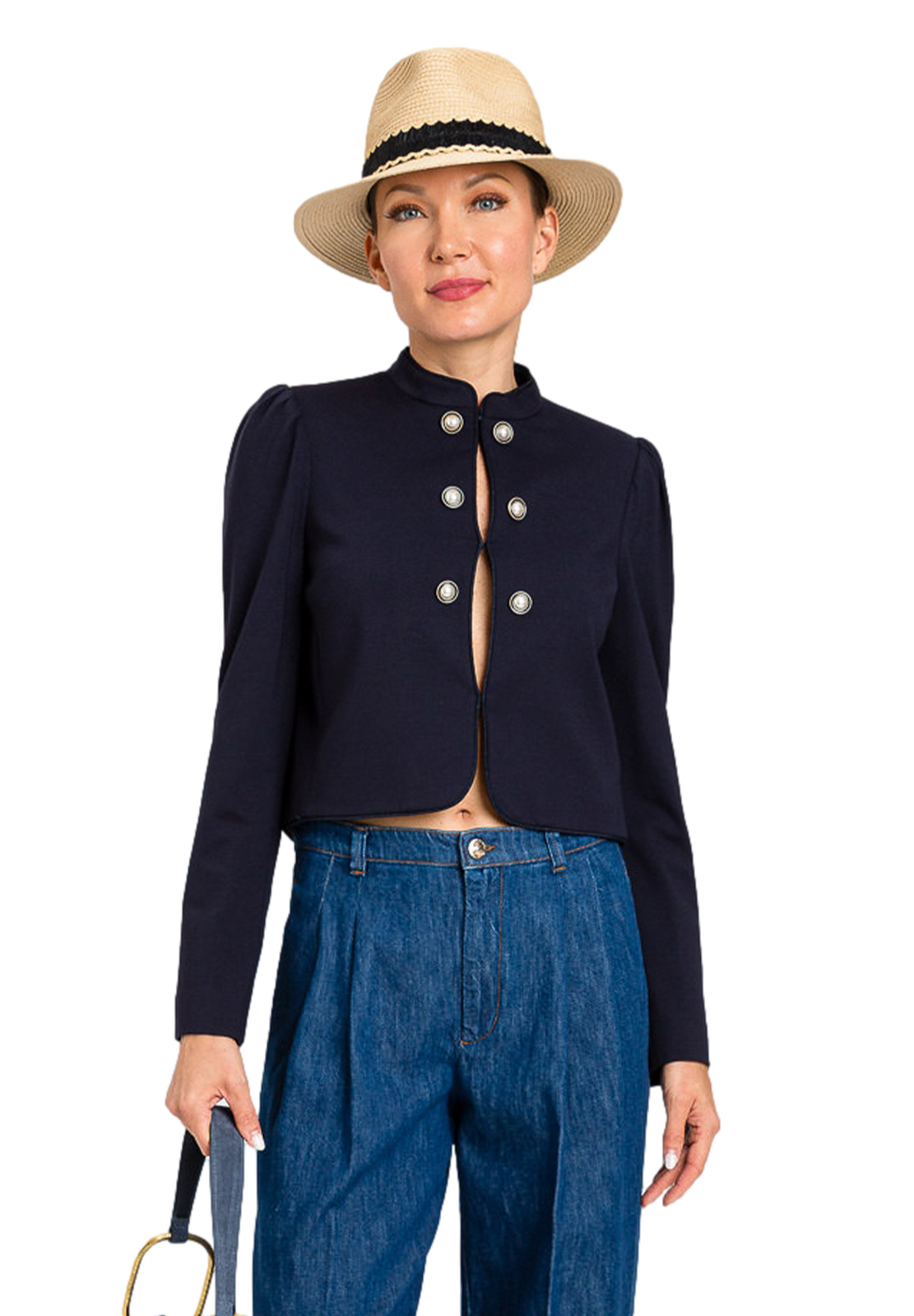 TWINSET GIACCA COREANA CON BOTTINI