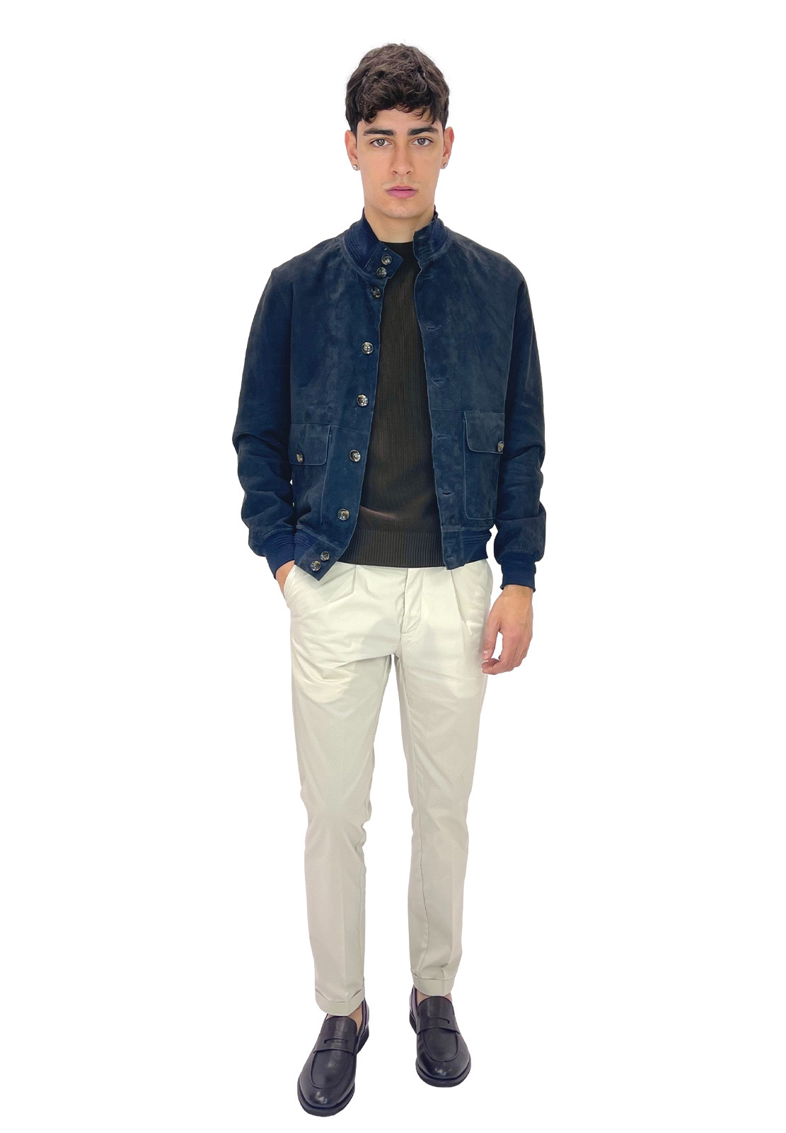 THE JACK LEATHERS GIUBBINO RIVERSIDE SEAMLESS IN SUEDE
