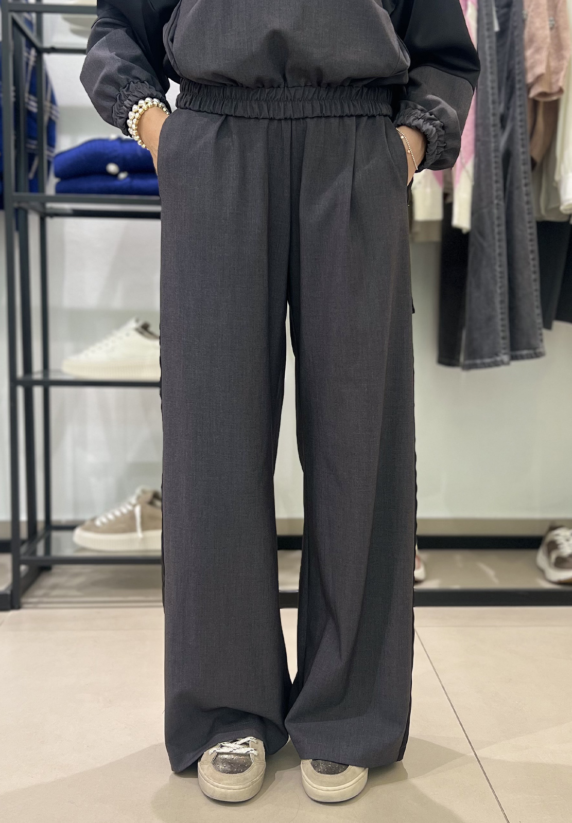 HAVEONE PANTALONE BICOLORE