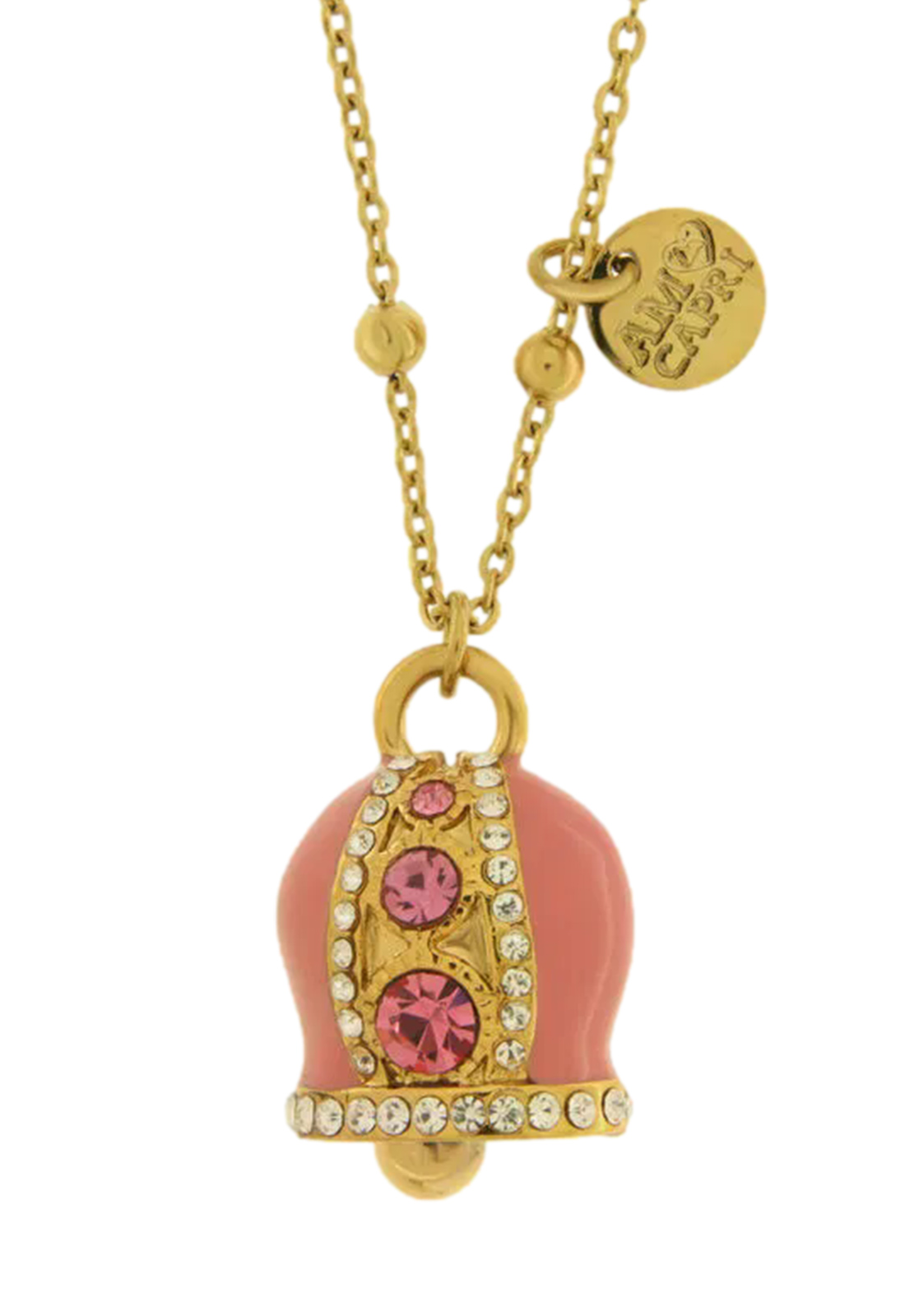 AMO CAPRI COLLANA CAMPANELLA ROSA POIS