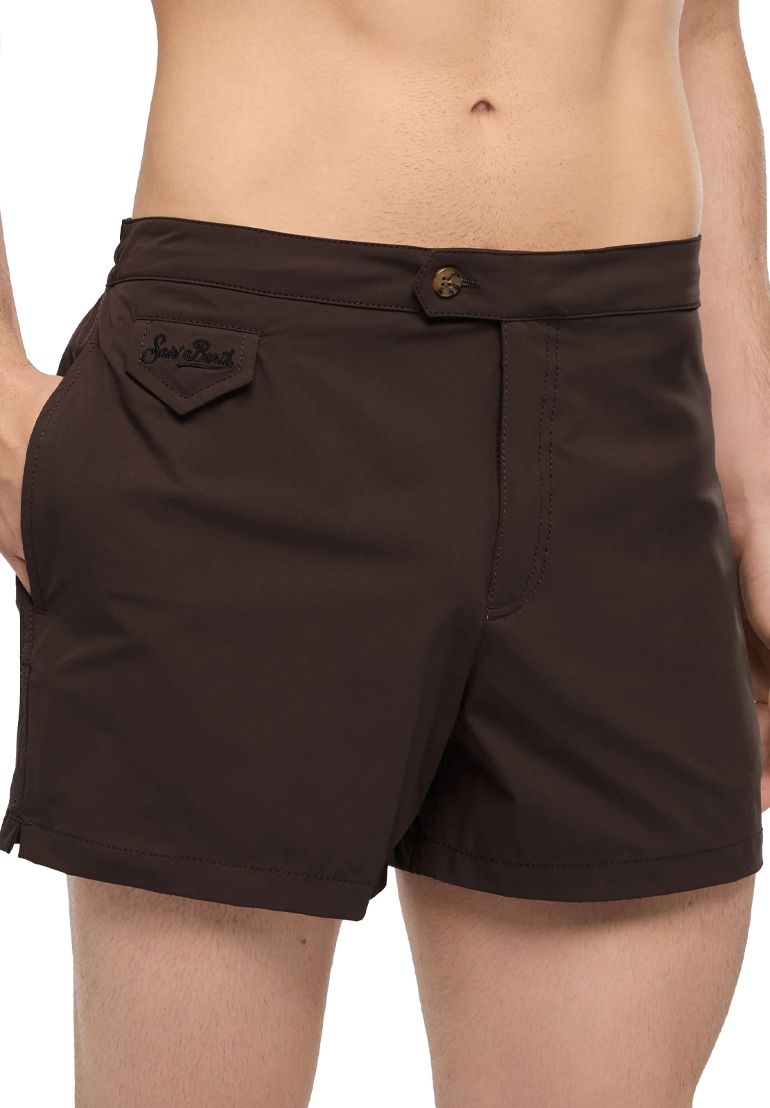 SAINT BARTH COSTUME STRETCH CON BOTTONCINO