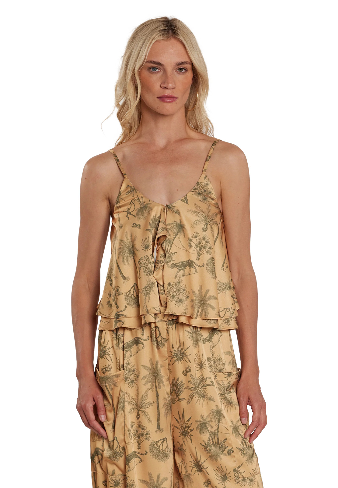RELISH TOP ALBAS CON FANTASIA TROPICAL