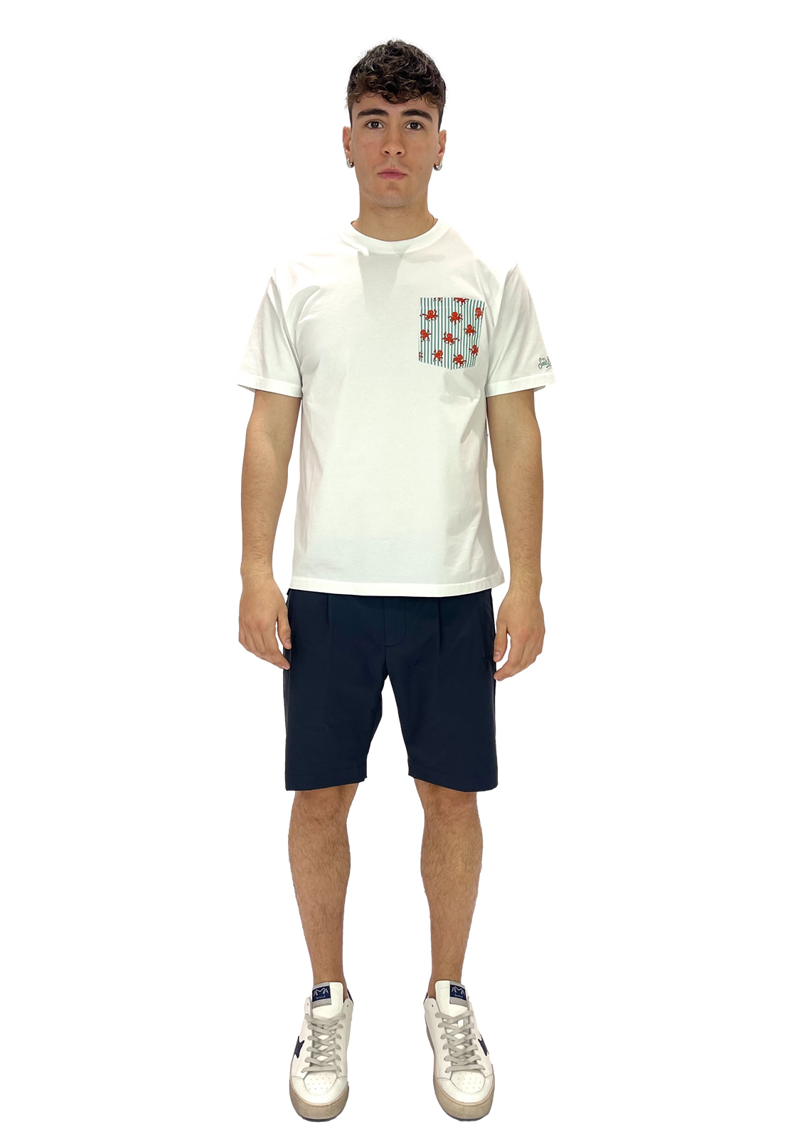 SAINT BARTH T-SHIRT CON TASCHINO POLIPO