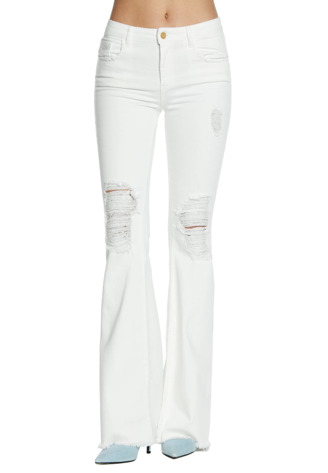 RELISH JEANS SHIFFER FLARE CON ROTTURE